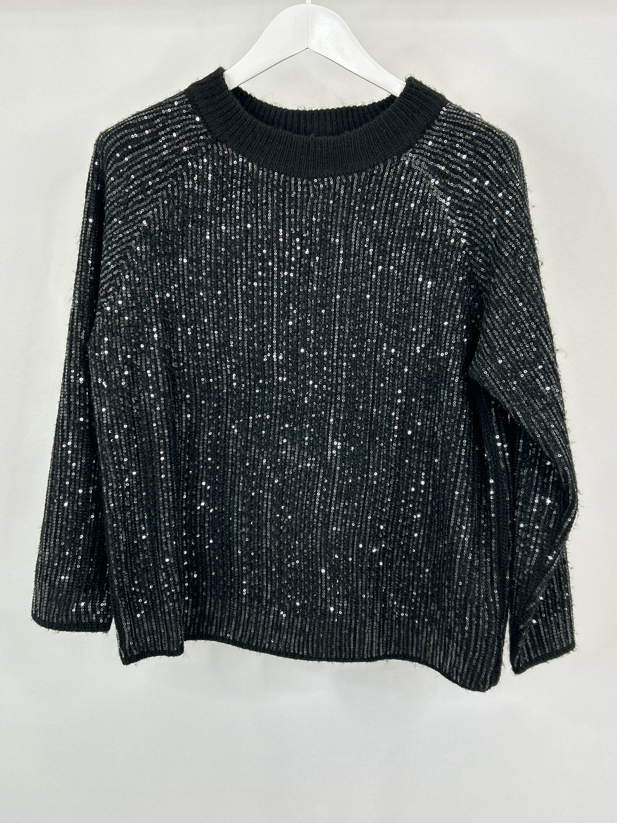 CROWN & IVY Size PM Black Women Sweater