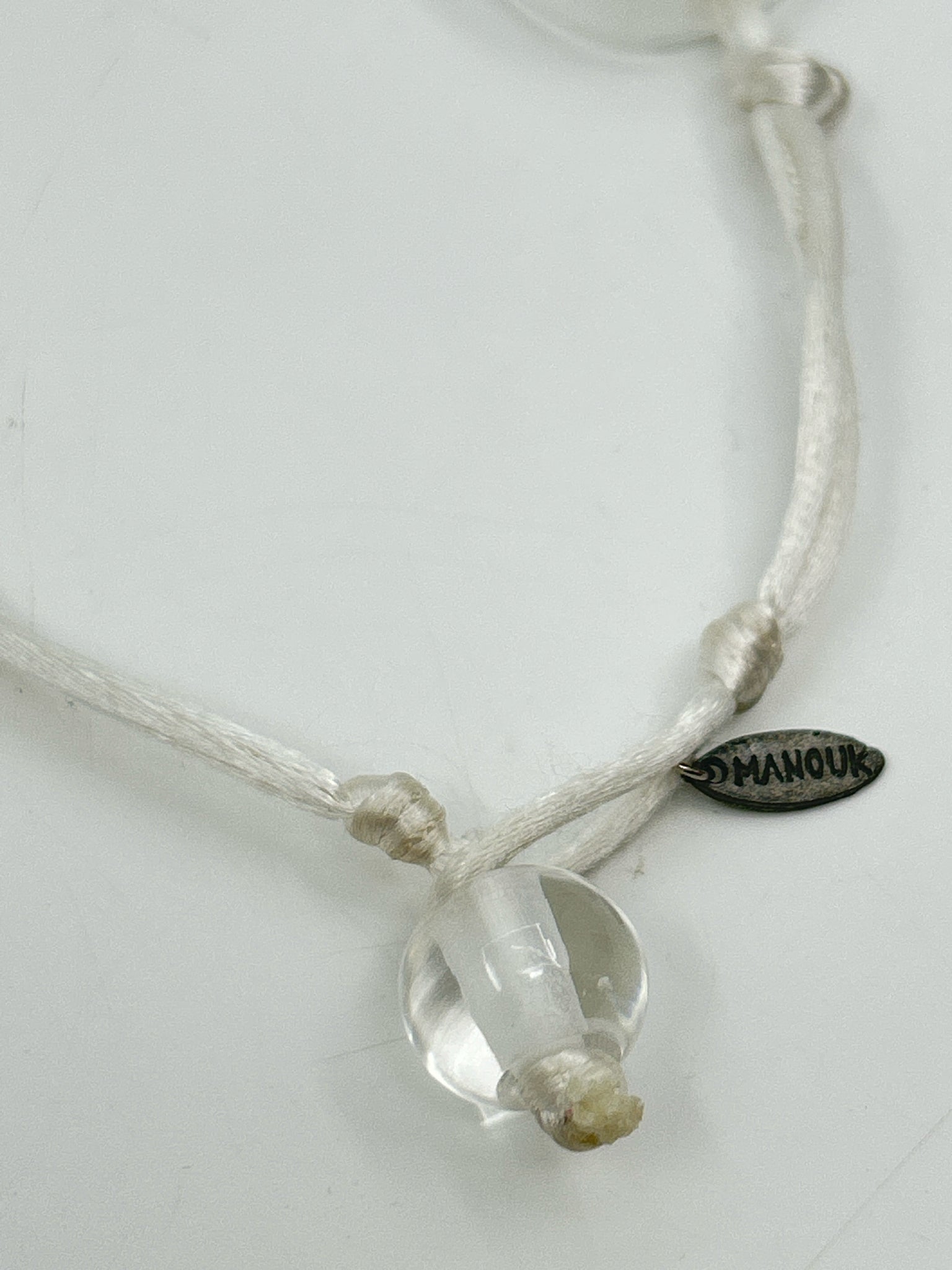 MANOUK Clear & White Necklace