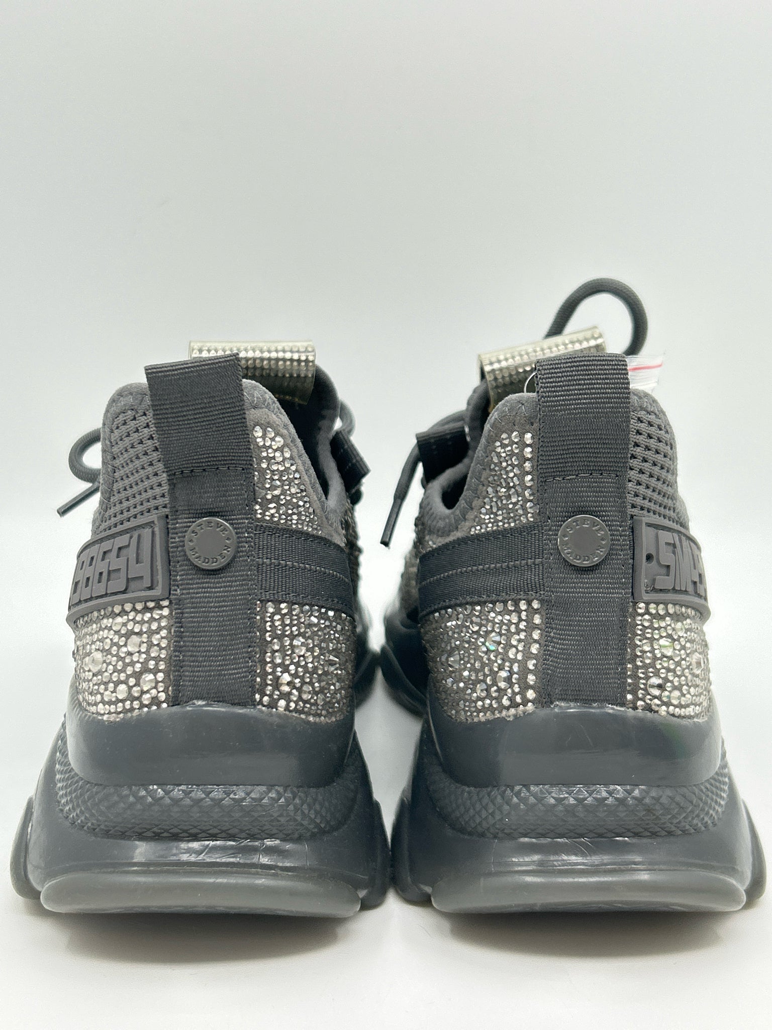 STEVE MADDEN Size 9.5M Charcoal Women Sneakers
