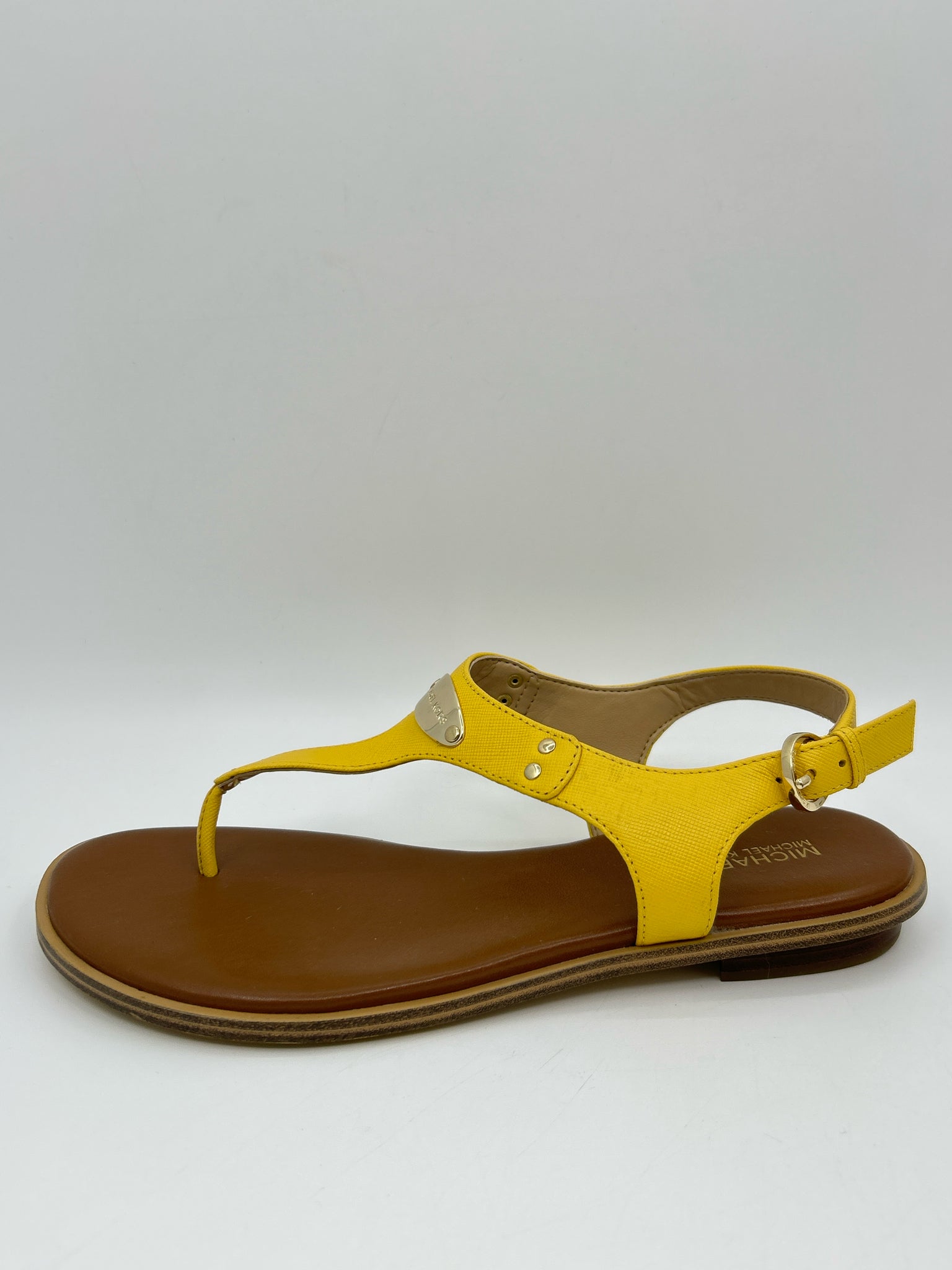 MICHAEL MICHAEL KORS Size 8M Yellow & Brown Women Sandal