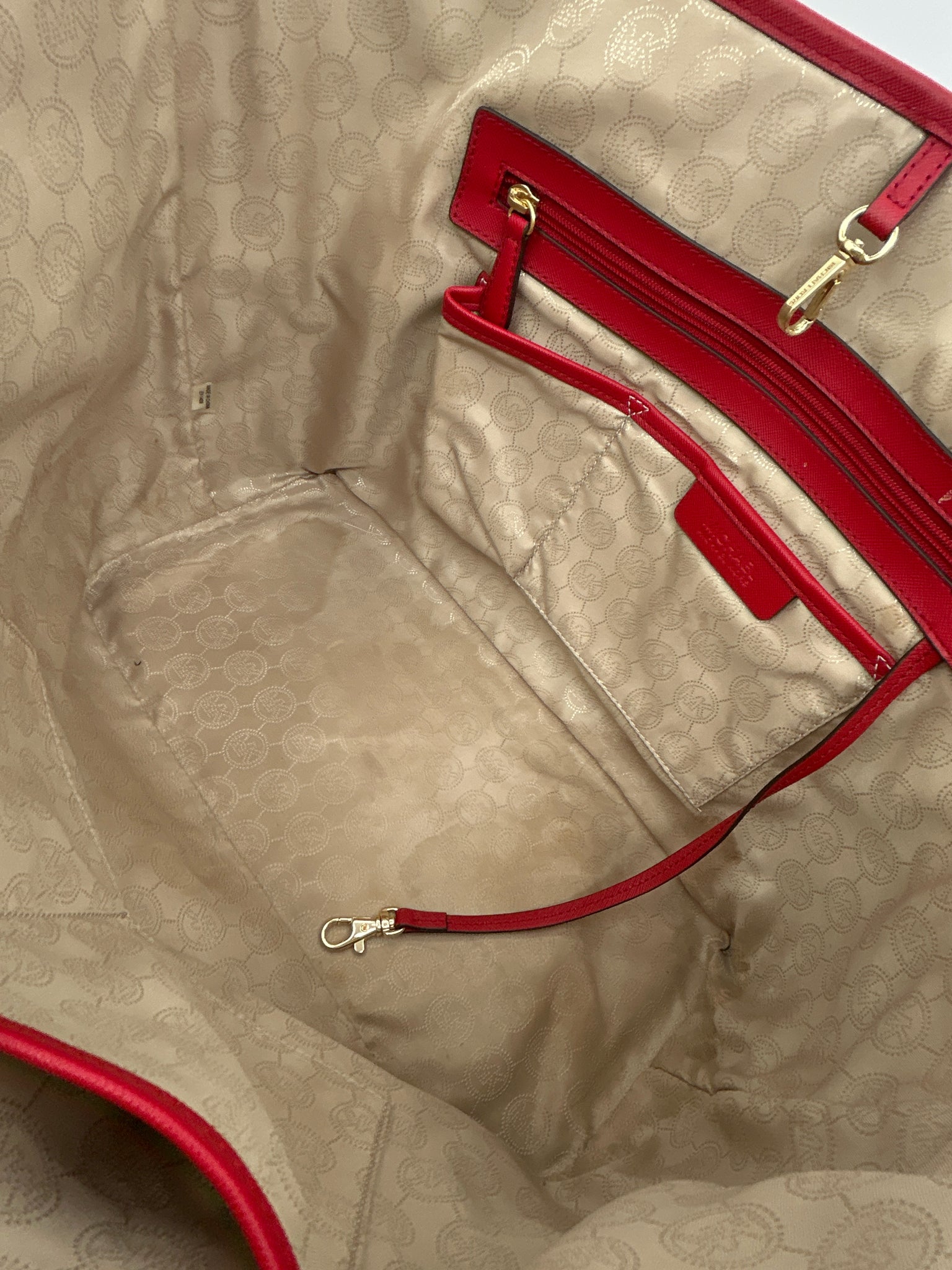 MICHAEL MICHAEL KORS Red & Black Women Tote