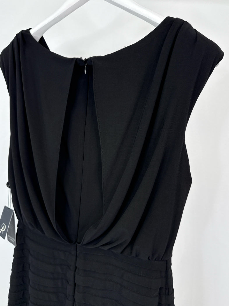 ADRIANNA PAPELL Size 8 Black Women Dress