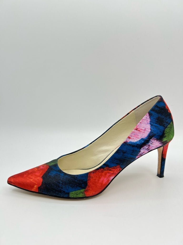 BETTYE MULLER Size 7M Multi-Color Silk Pumps