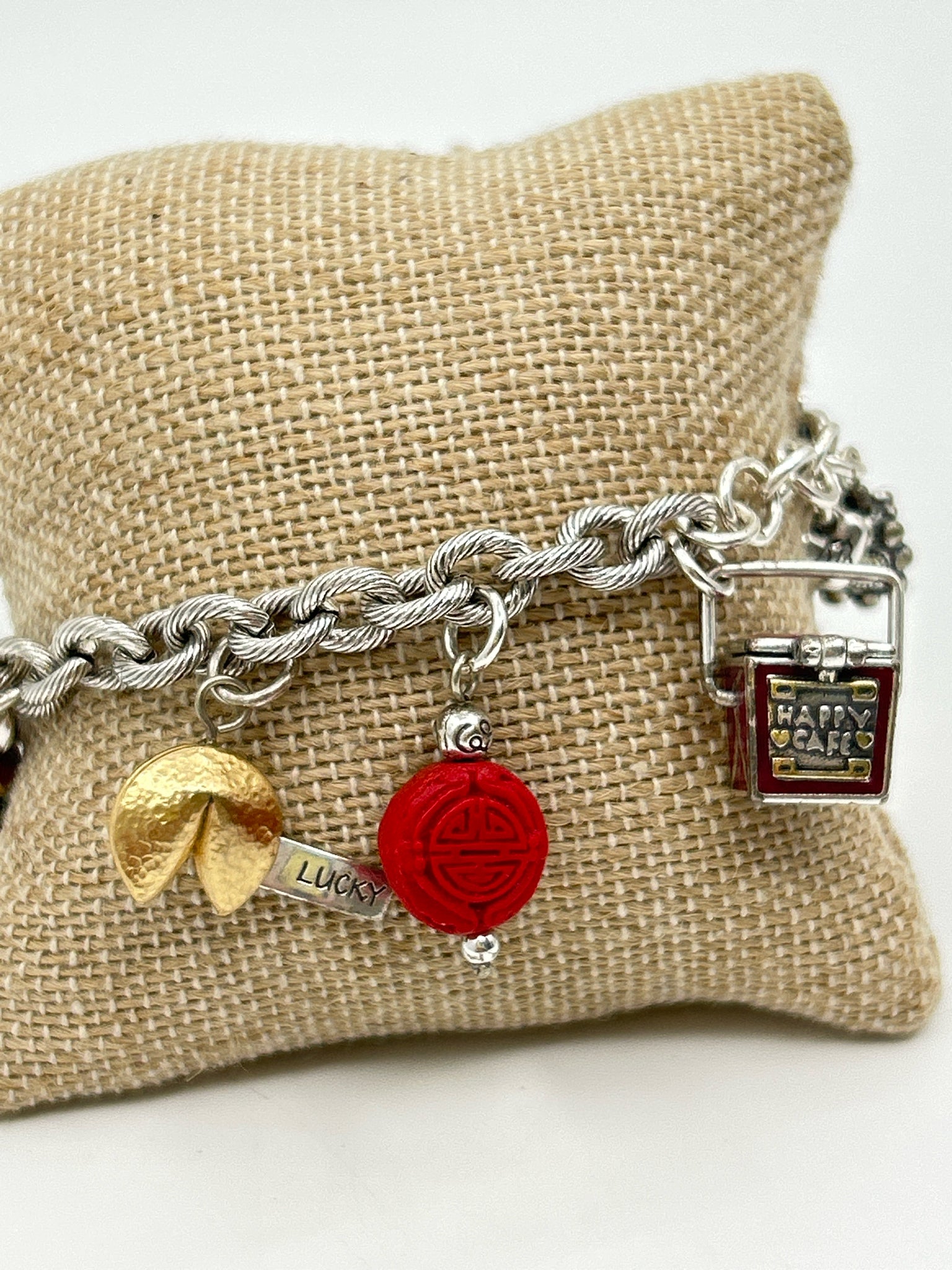 BRIGHTON SILVER AND RED Bracelet