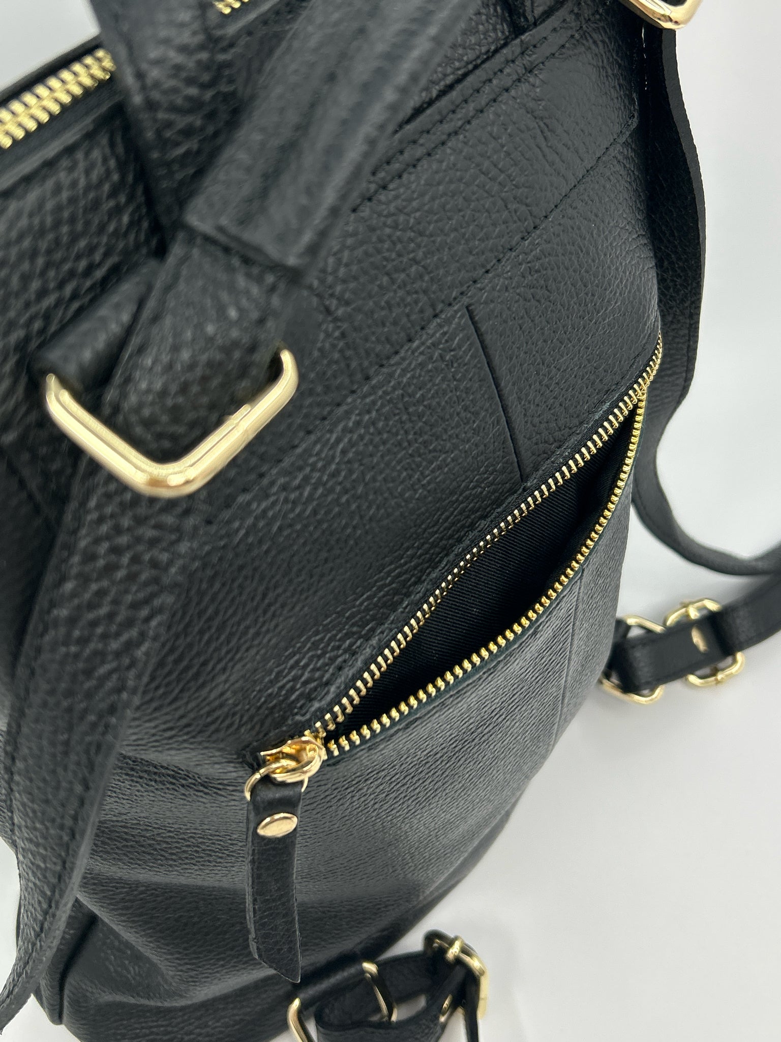 L.CREDI Black Women Backpack