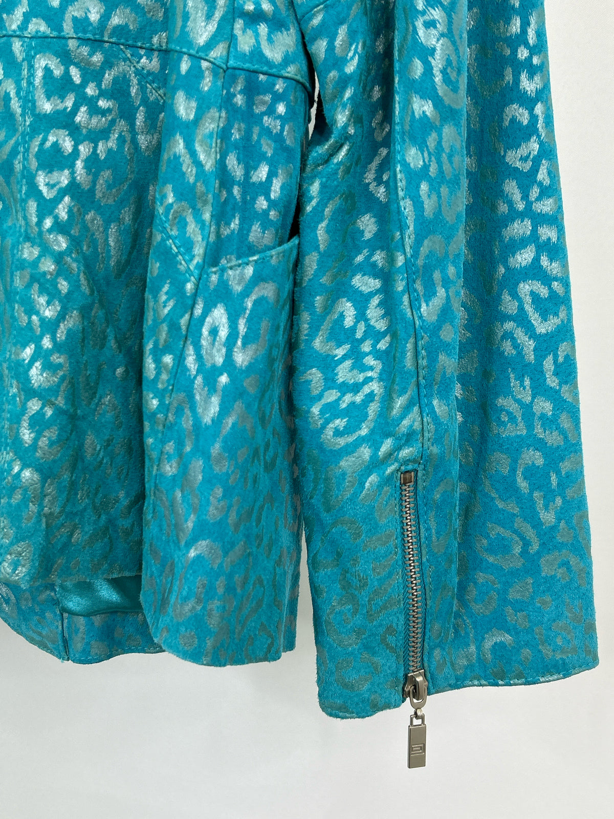 PAMELA MCCOY Size M TURQUOISE Women Jacket