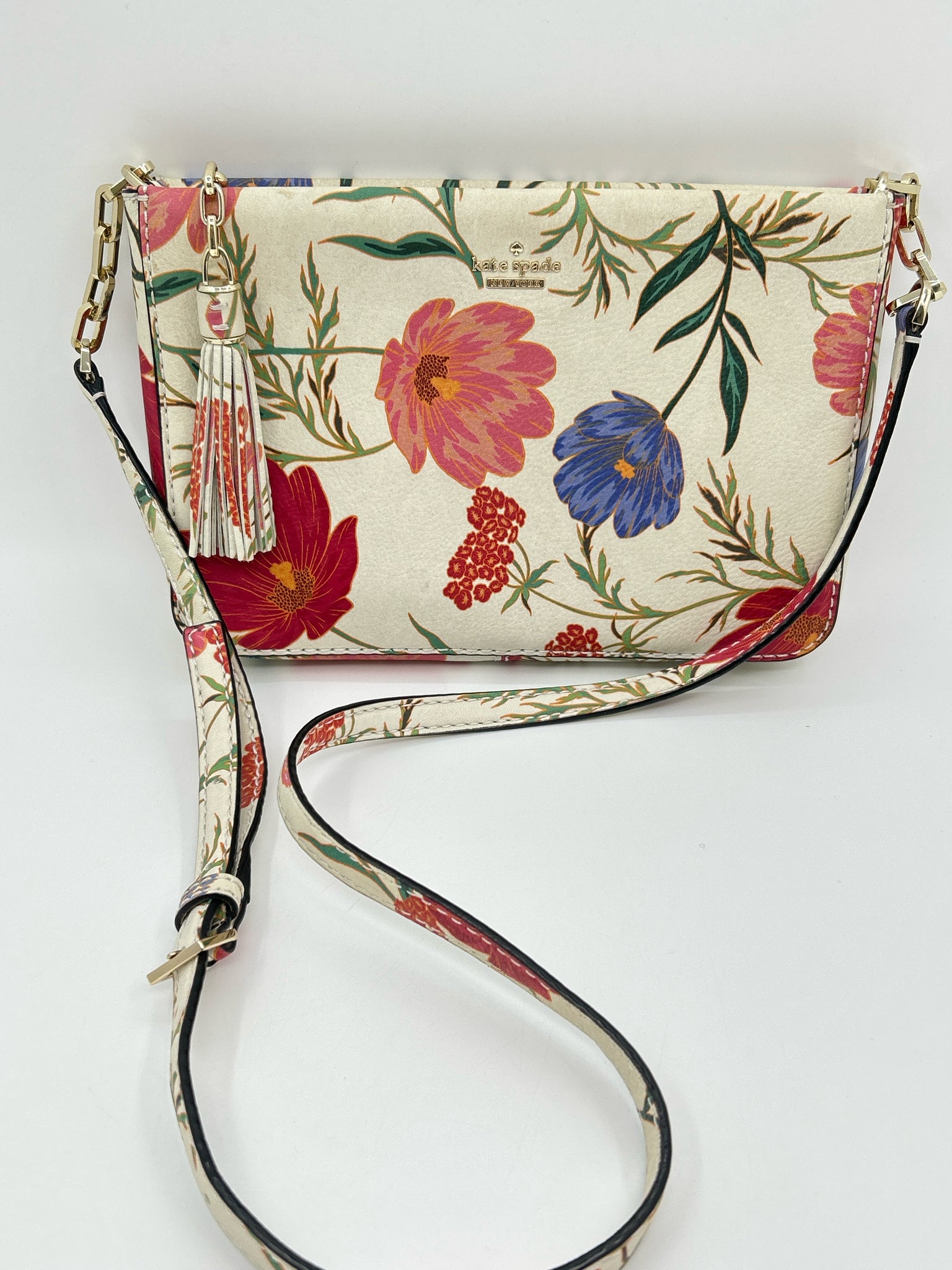 KATE SPADE Cream floral print Women Purse