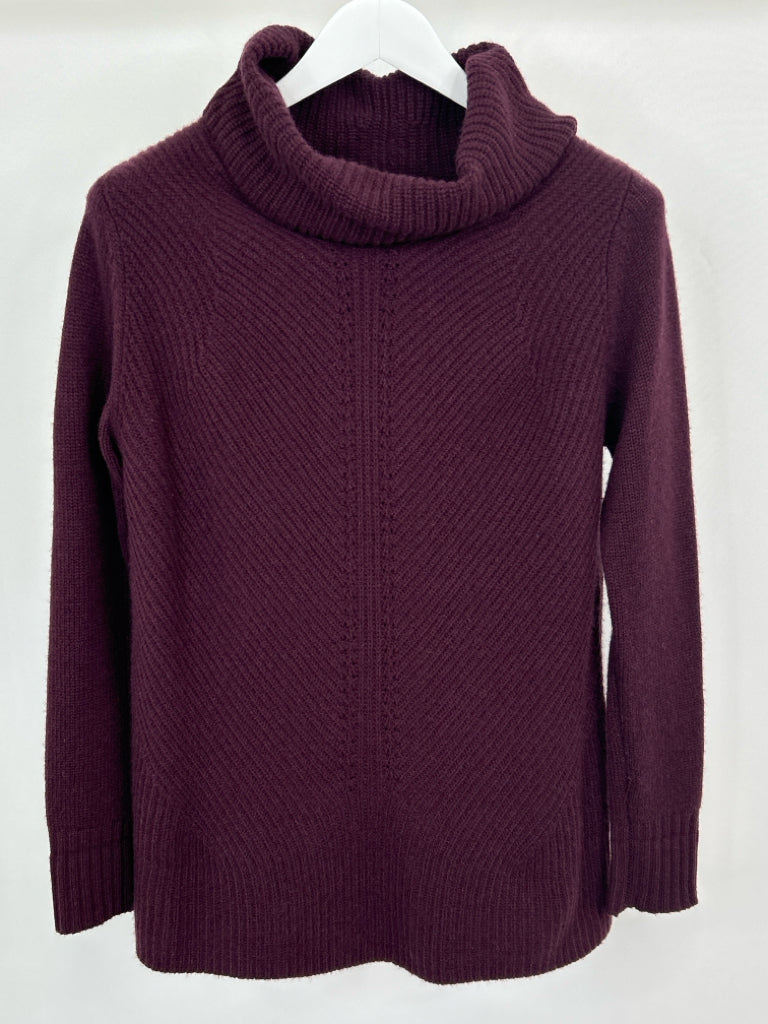 TALBOTS Women Size MP Burgundy Sweater