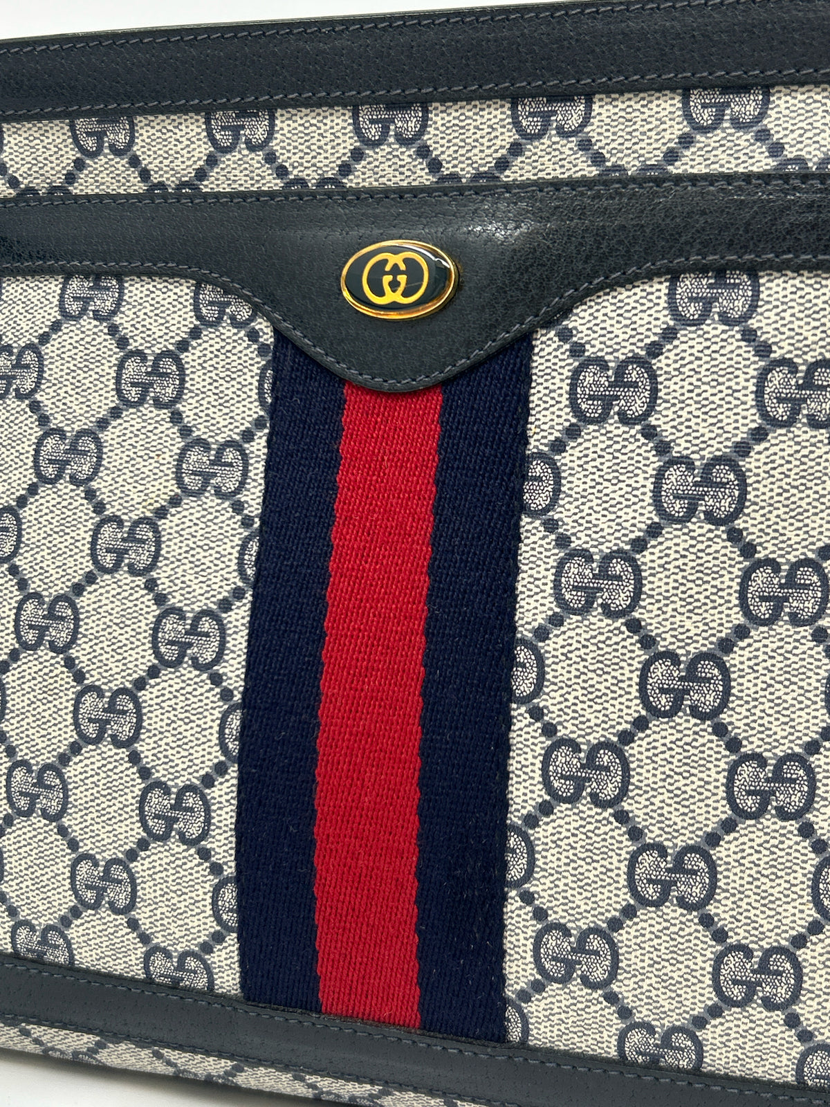 GUCCI Blue Monogram Women Purse