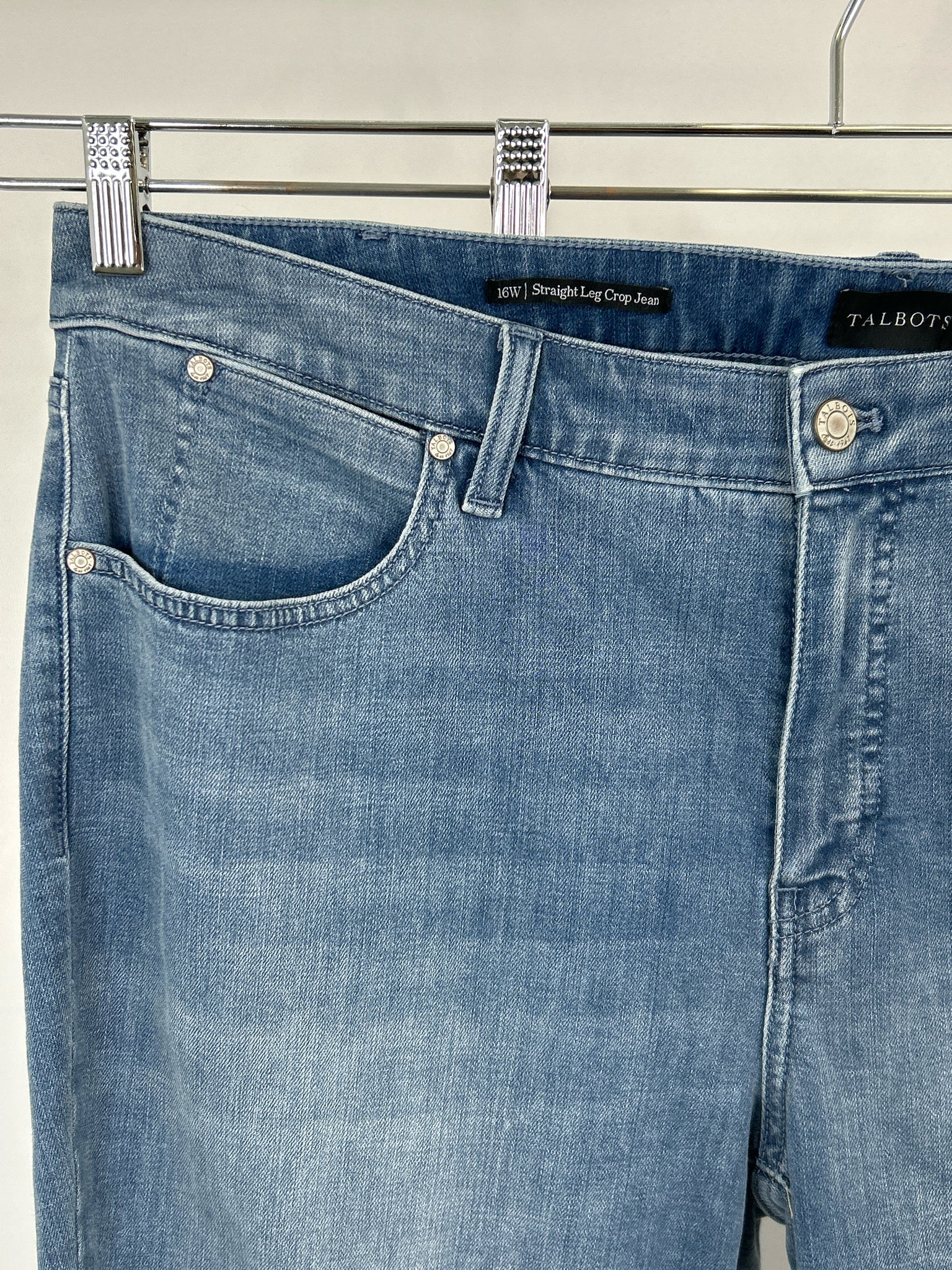 TALBOTS Size 16W Blue Denim Jeans NWT