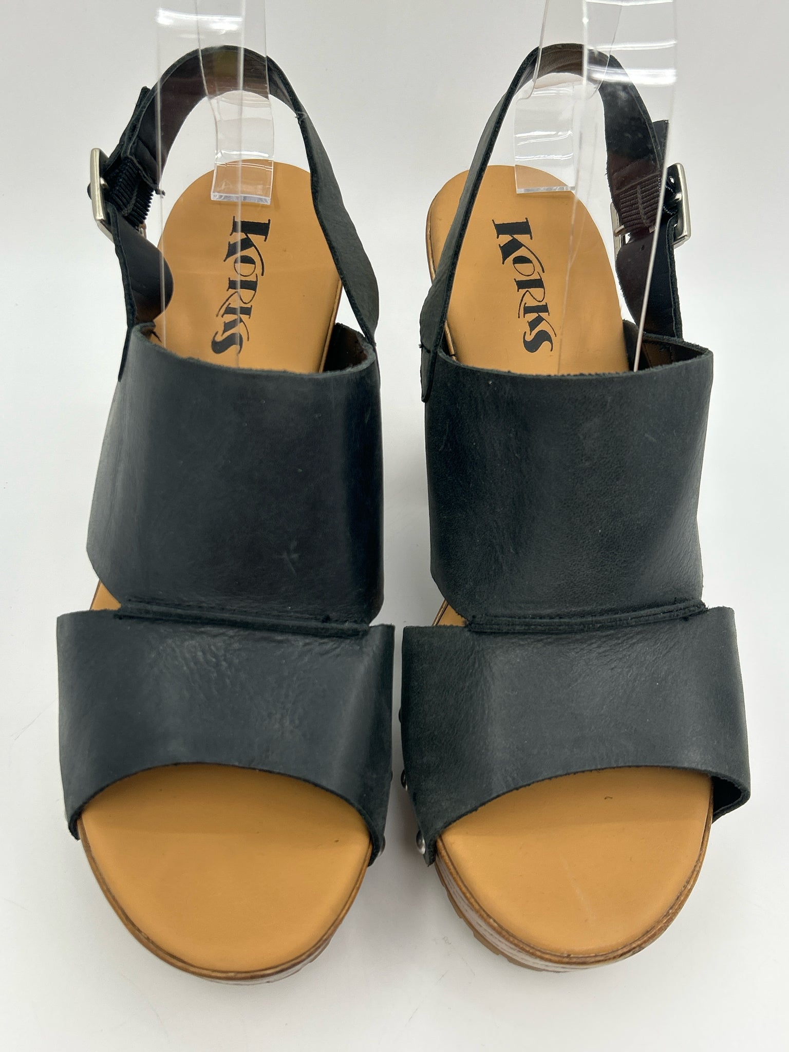 Korks Size 10M Black Women Sandal