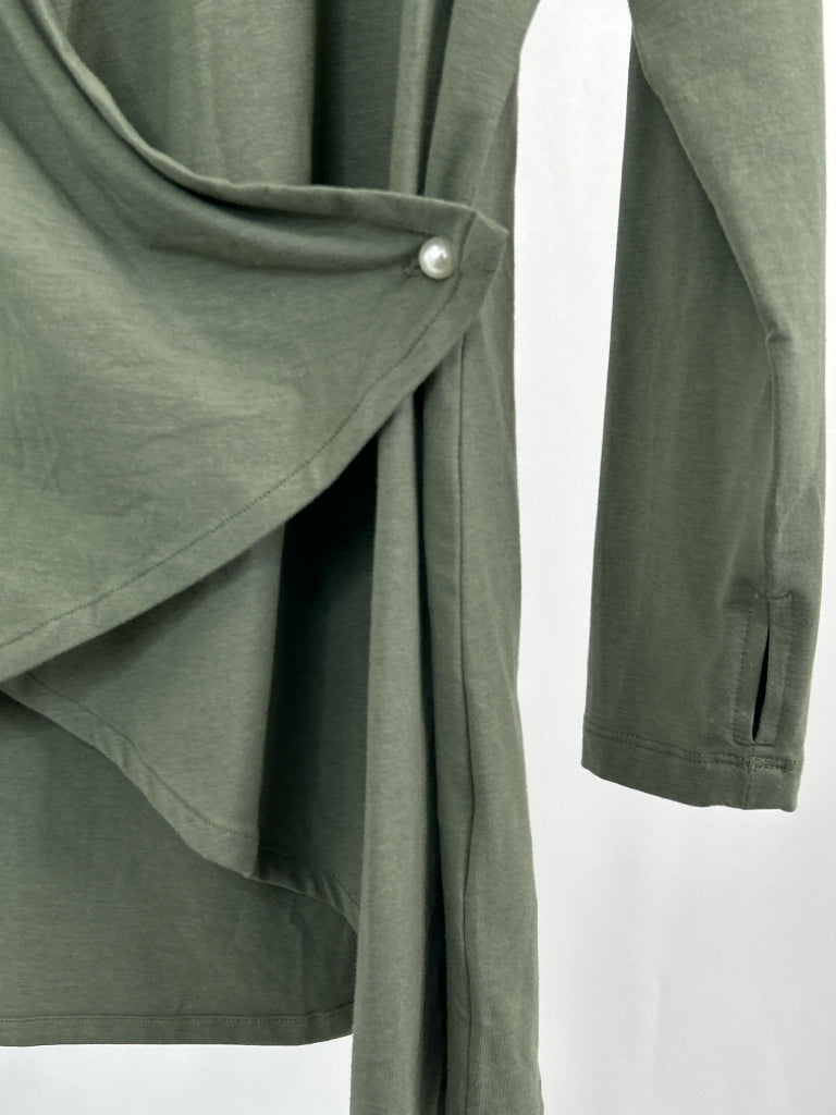 SOLBARI Size S/M OLIVE GREEN Women's Top