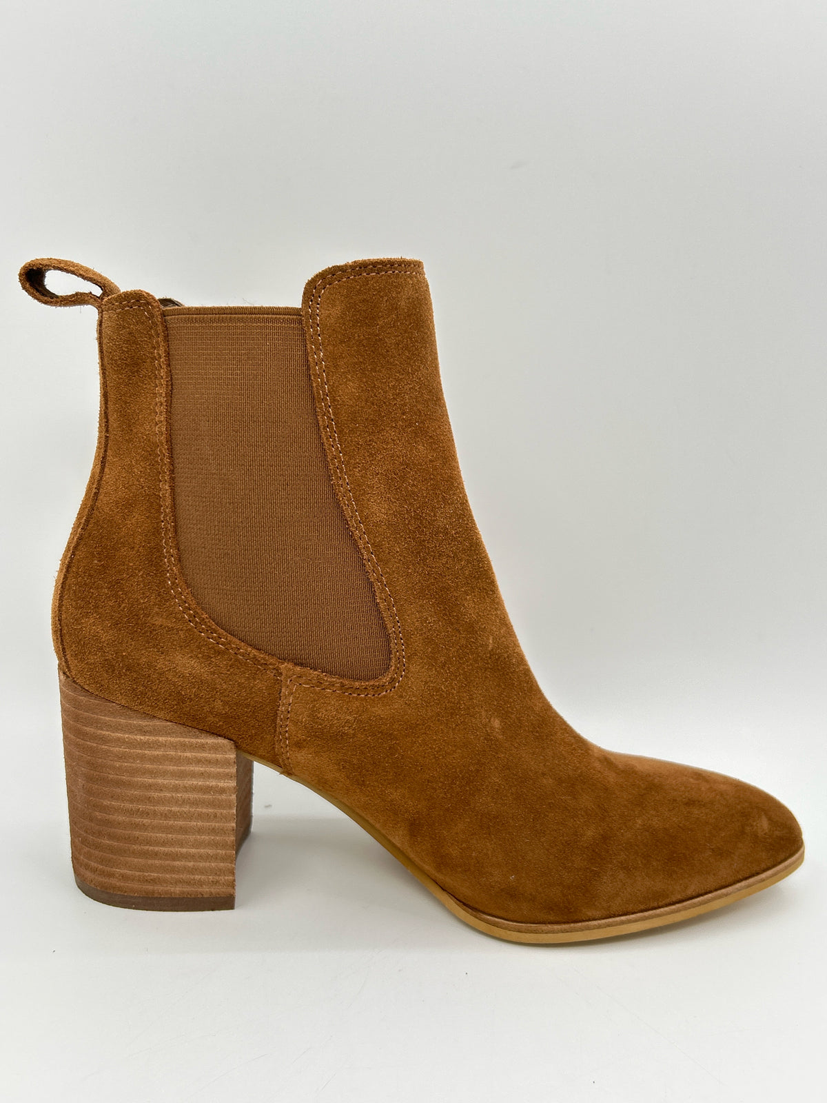 STEVE MADDEN Size 6.5M COGNAC Women Booties