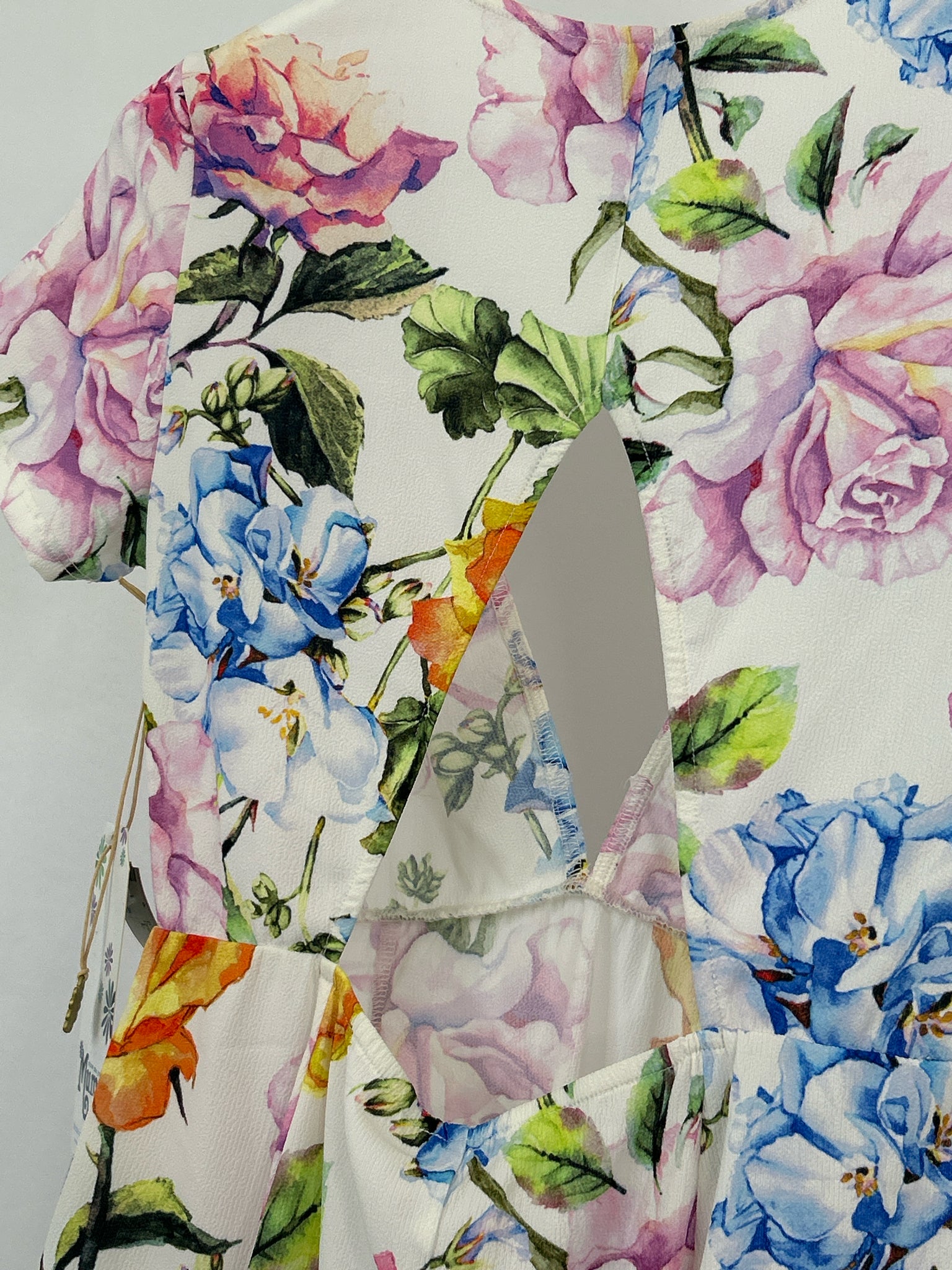 SHOW ME YOUR MUMU NWT Size L White Floral Women Dress