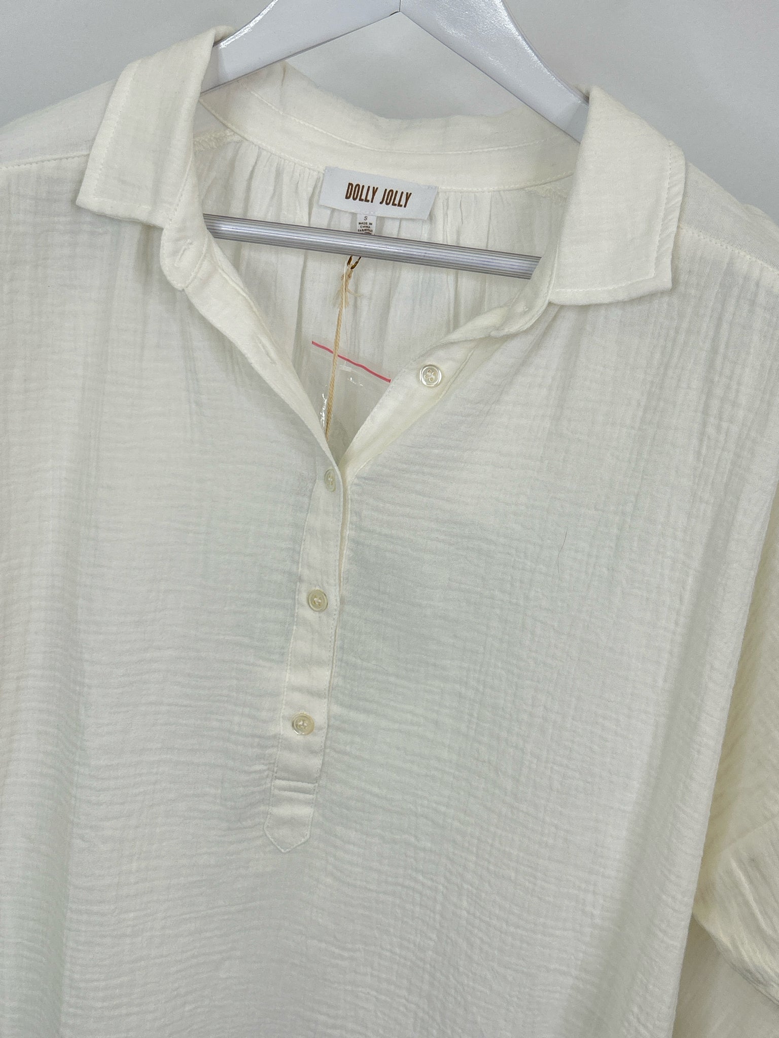 Dolly Jolly Size S White Women Top