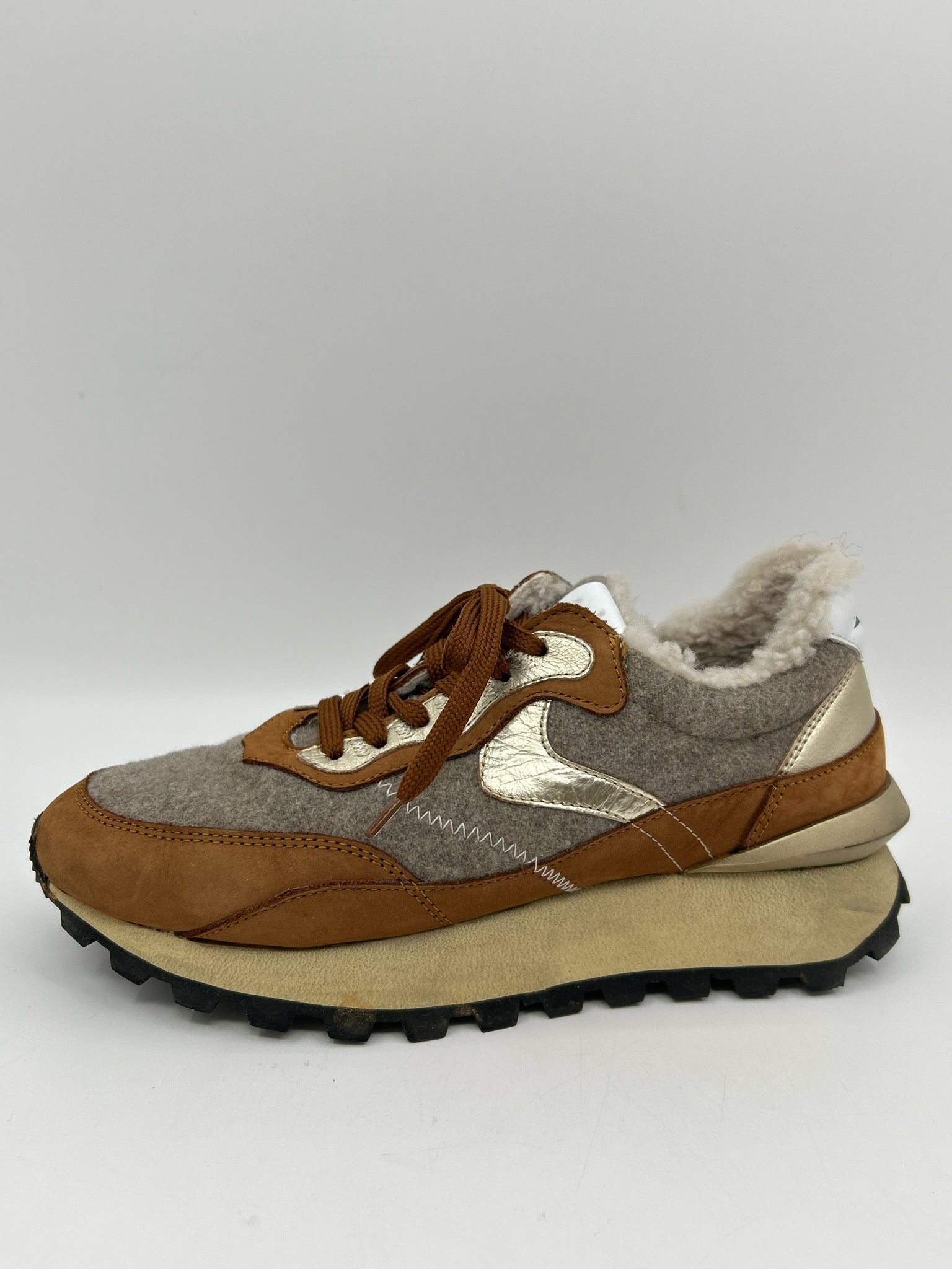 VIOLE BLANCHE Size 39/9 Brown Women Sneakers