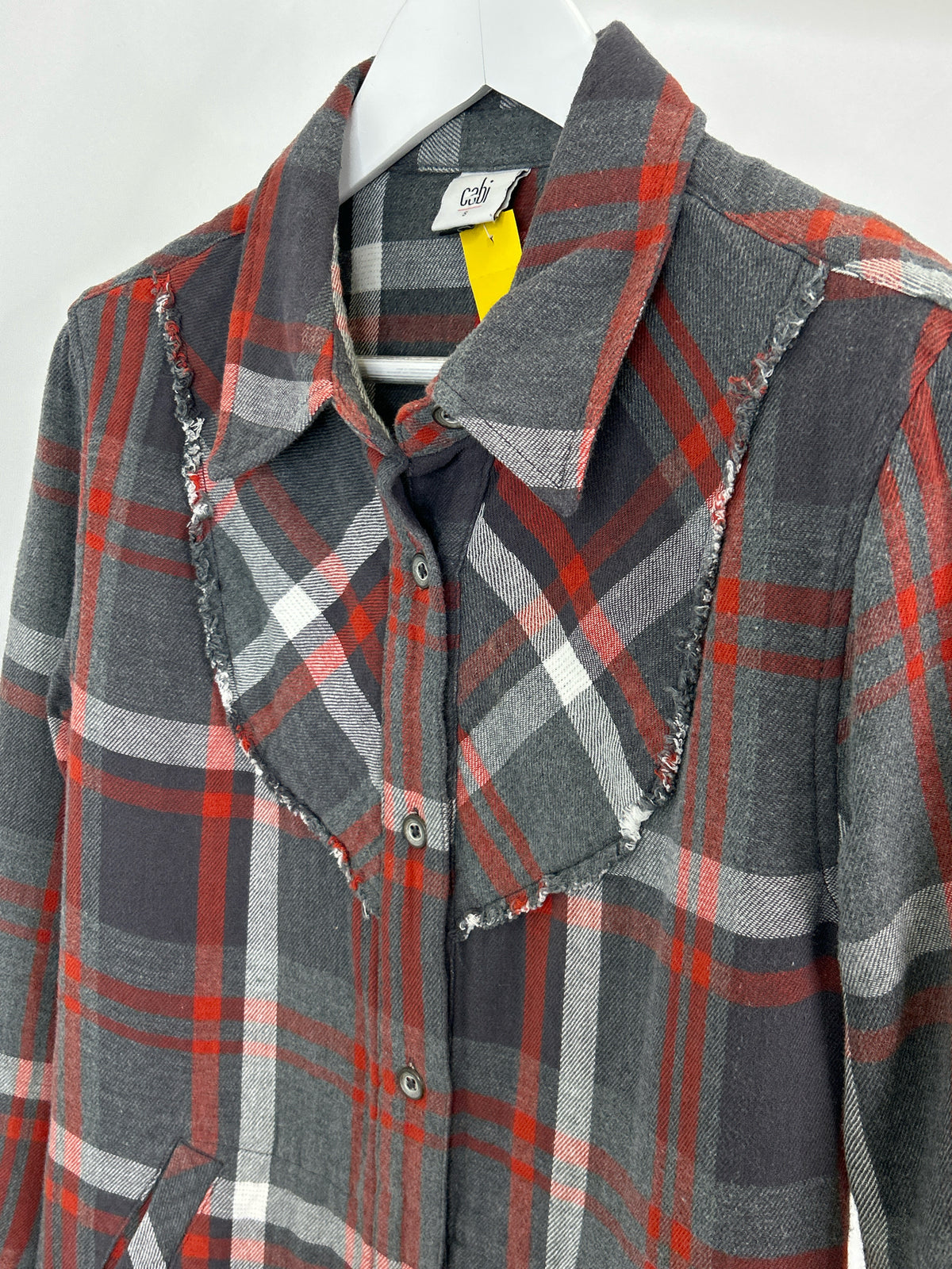 CABI Size S GRAY PLAID Women Jacket