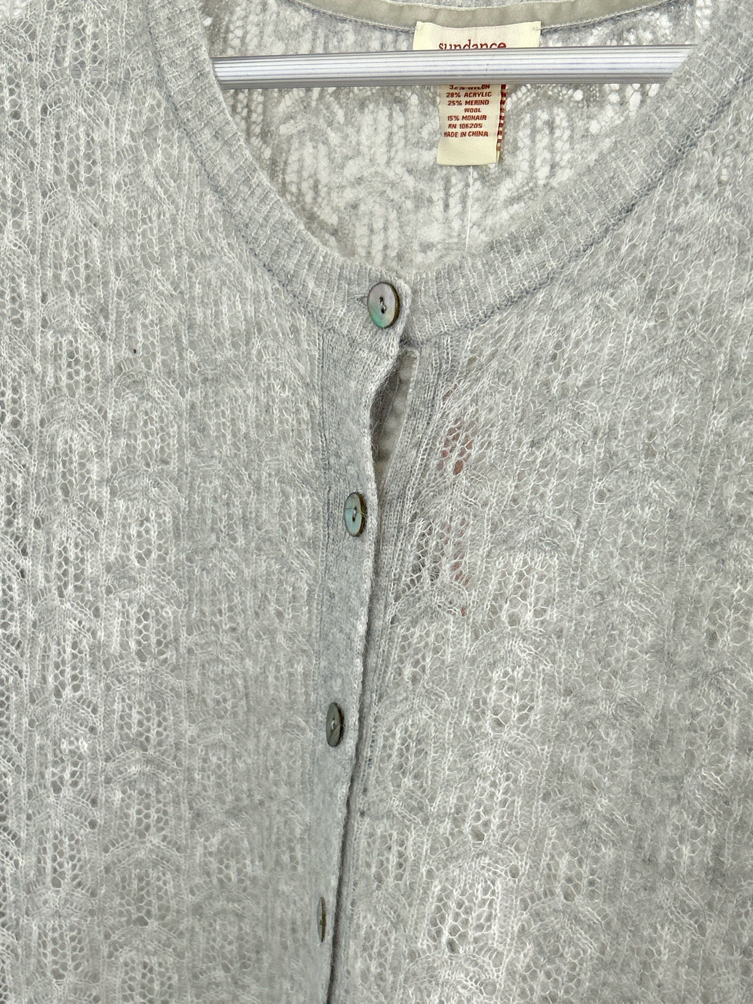 SUNDANCE Size L Grey Women Cardigan NWT