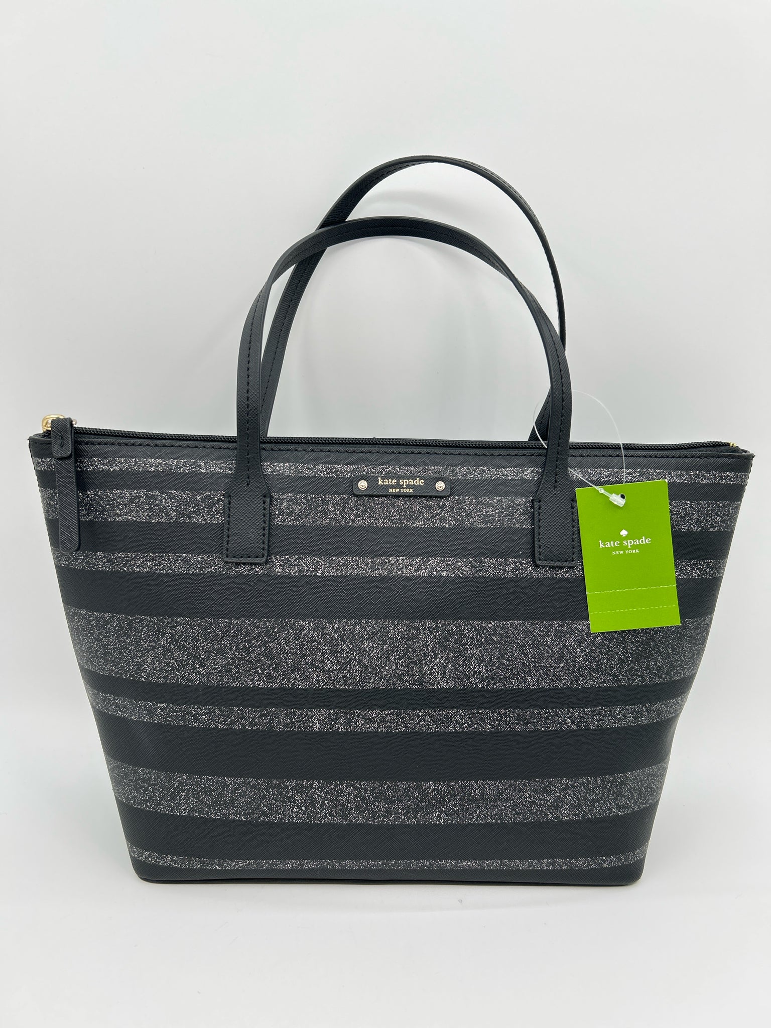 KATE SPADE black striped Women Tote