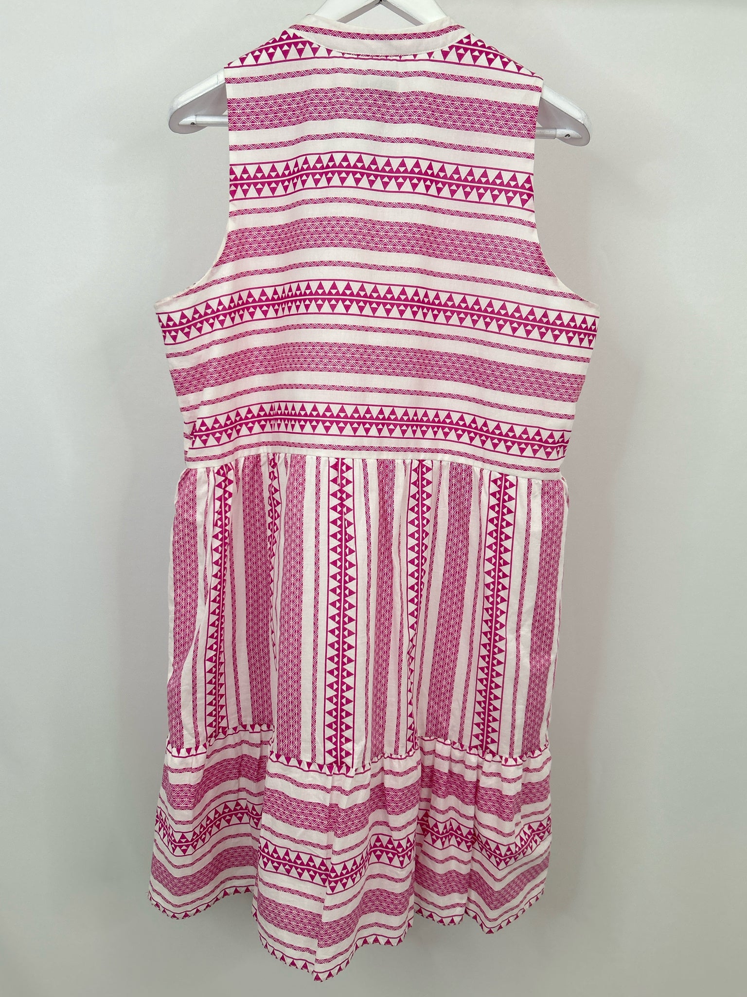 SIGNATURE BY ROBBIE BEE Size XL Pink & White Women Dress