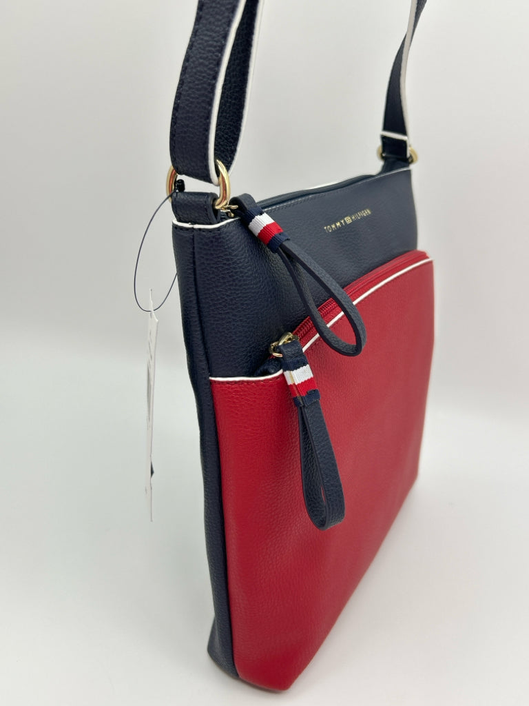 TOMMY HILFIGER NAVY AND RED Women's Purse