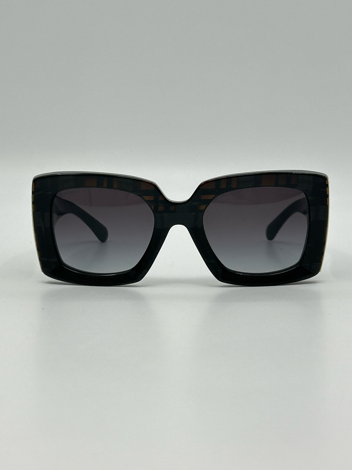 CHANEL Black & Grey Sunglasses