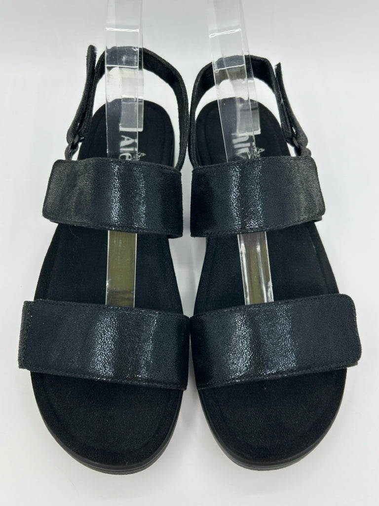 ALEGRIA Size 39/9 Black Women's Sandal