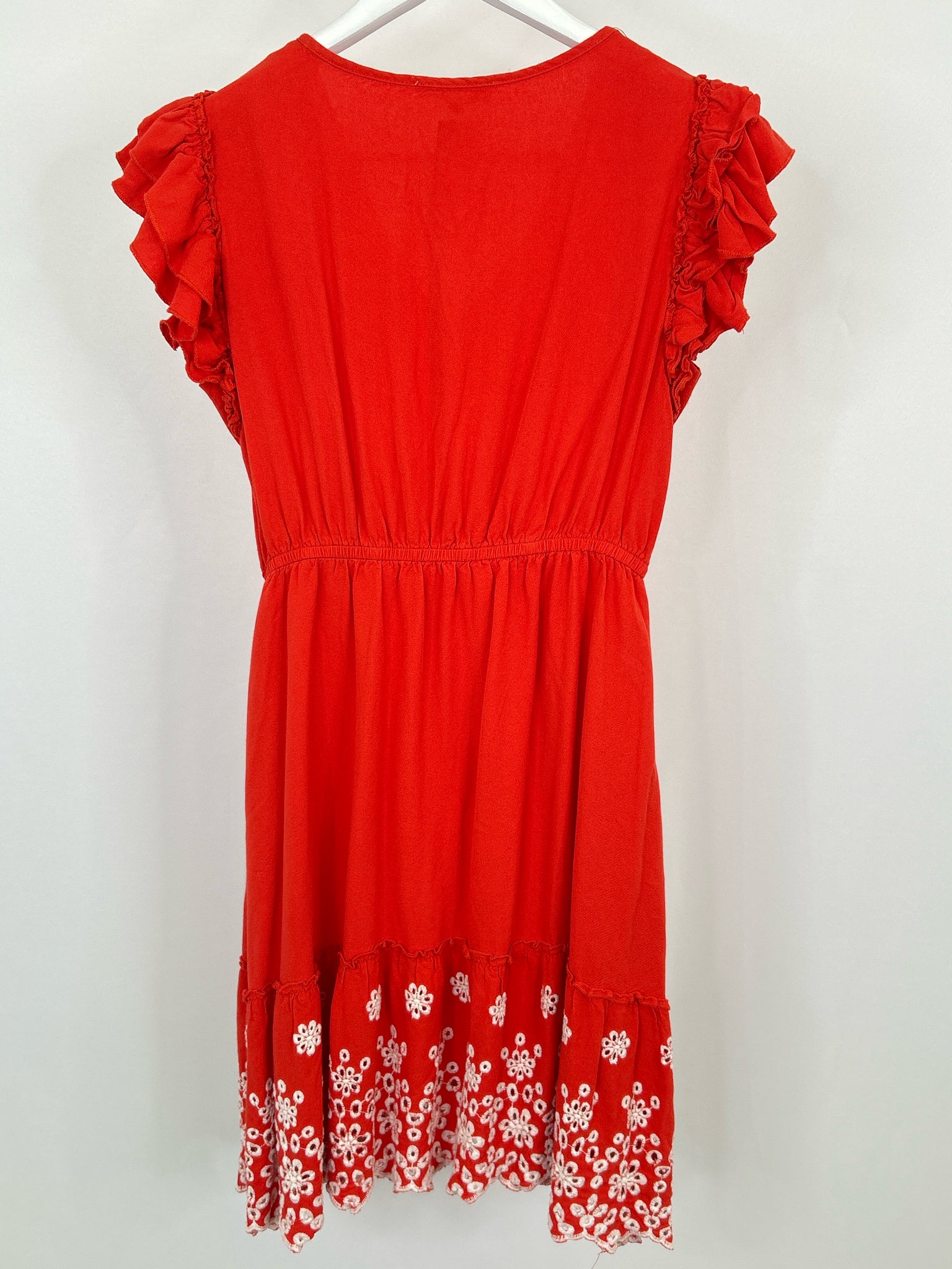 SOLITAIRE Size S Red Orange Women Dress
