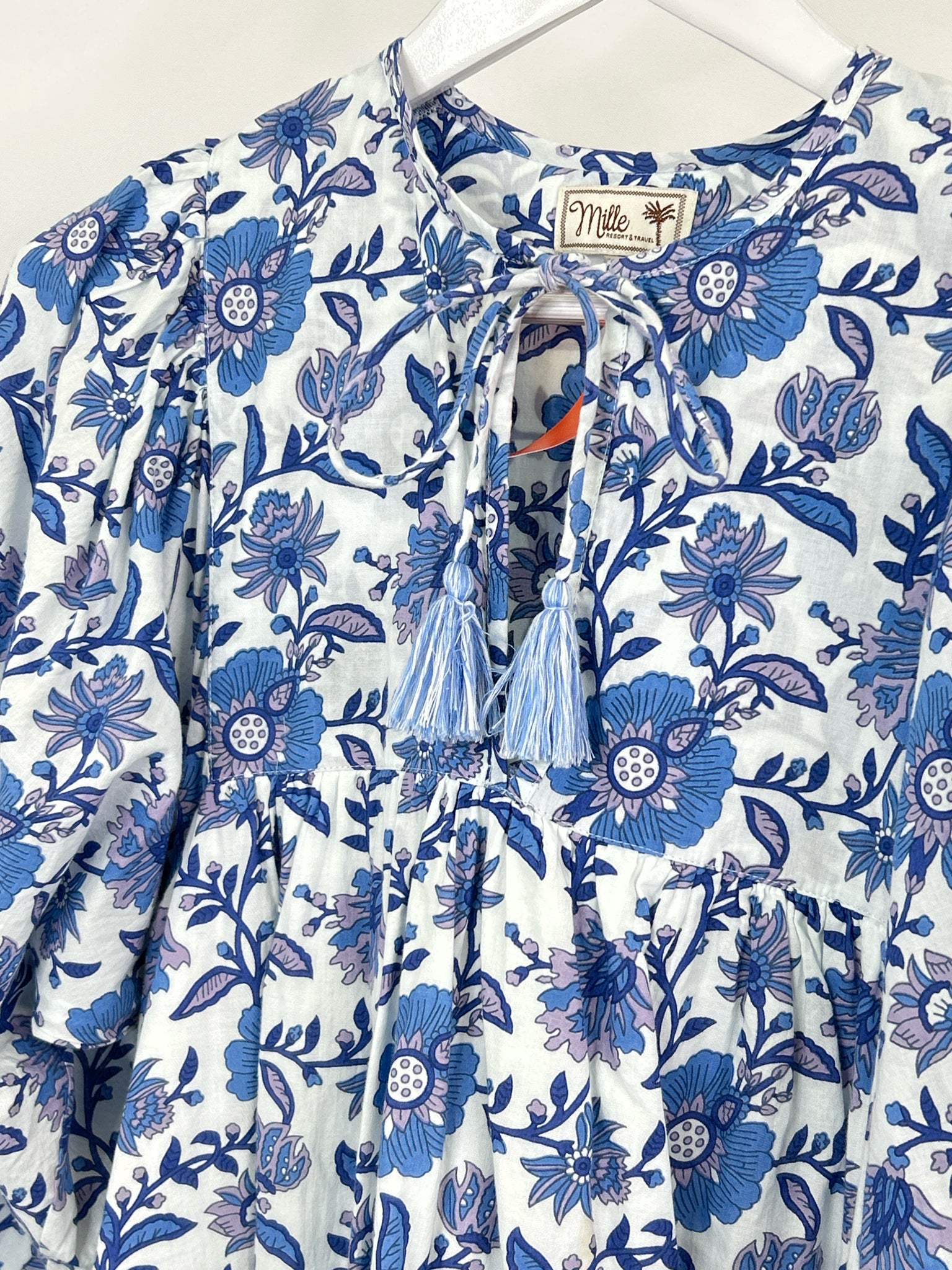 Mille Resort & Travel Size XL Blue Print Women Dress