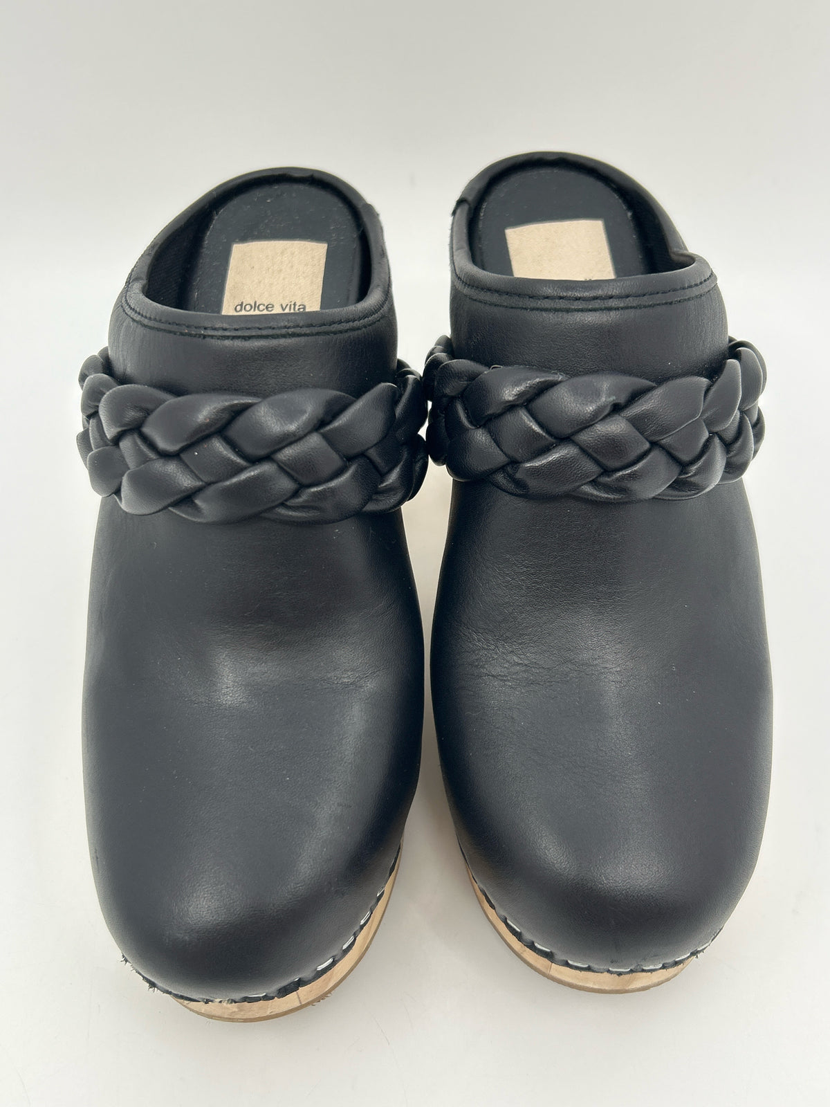 DOLCE VITA Size 7.5 Black Women Clogs