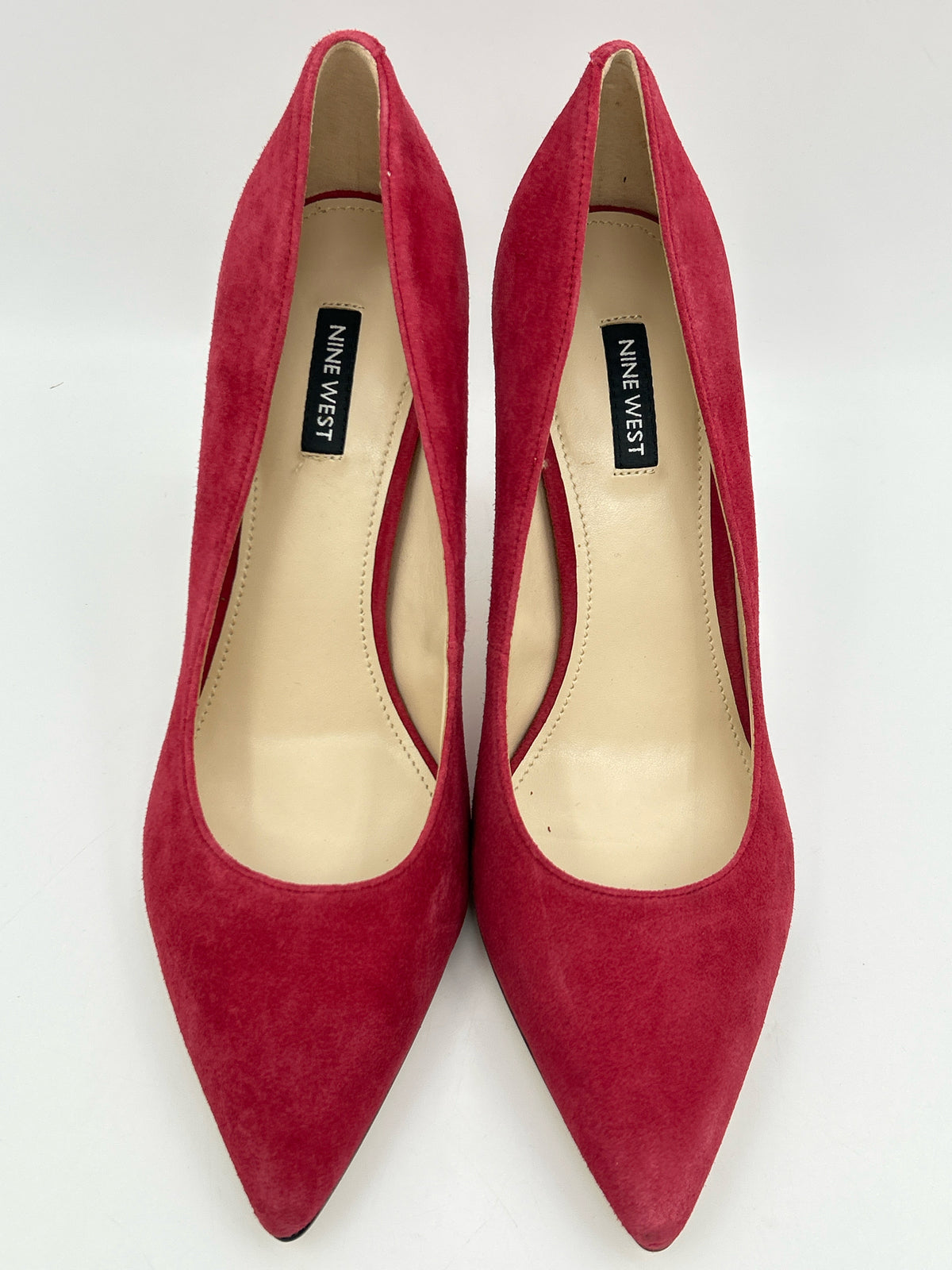NINE WEST Size 10.5M Red Women Pumps