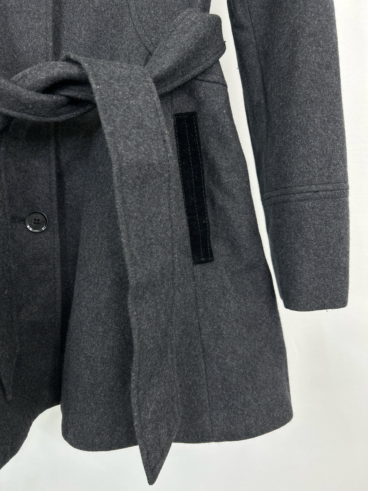 LAUNDRY BY DESIGN Size M Charcoal Women Coat