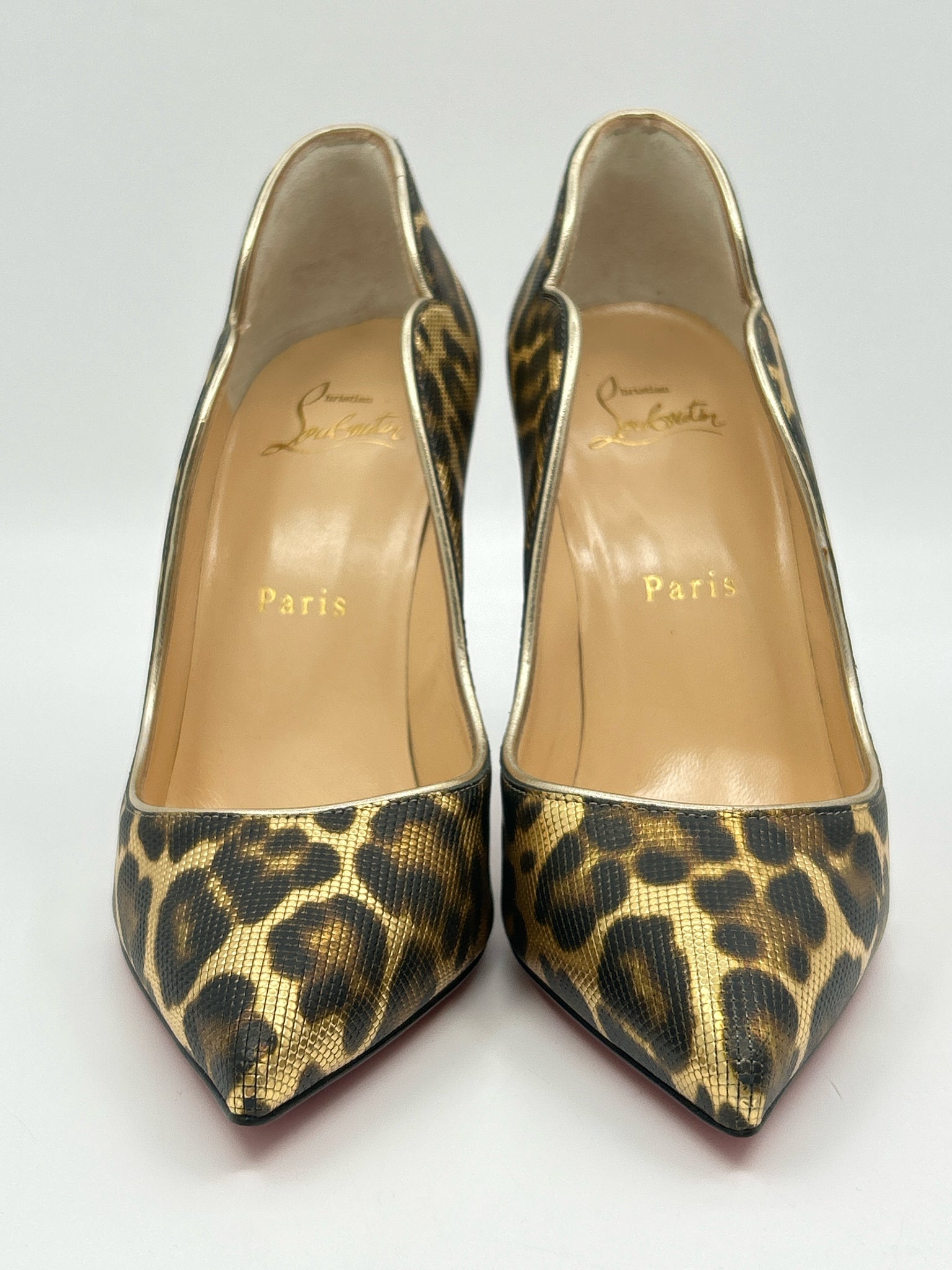 CHRISTIAN LOUBOUTIN Size 36.5 Animal Print Women Pumps