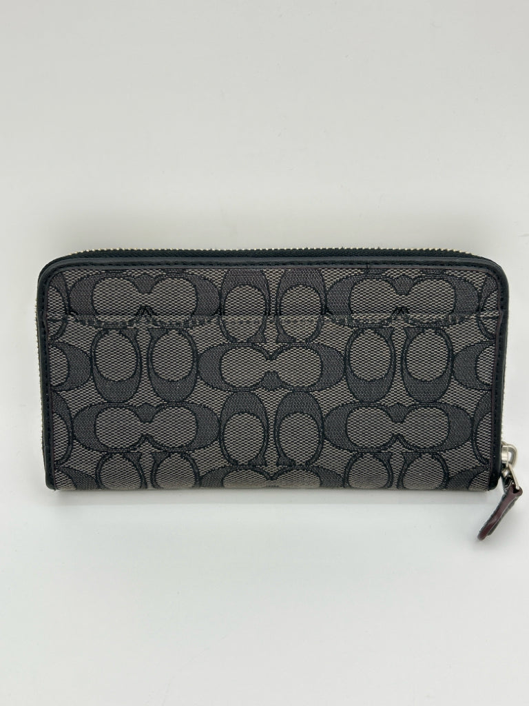 coach Black Print Wallet