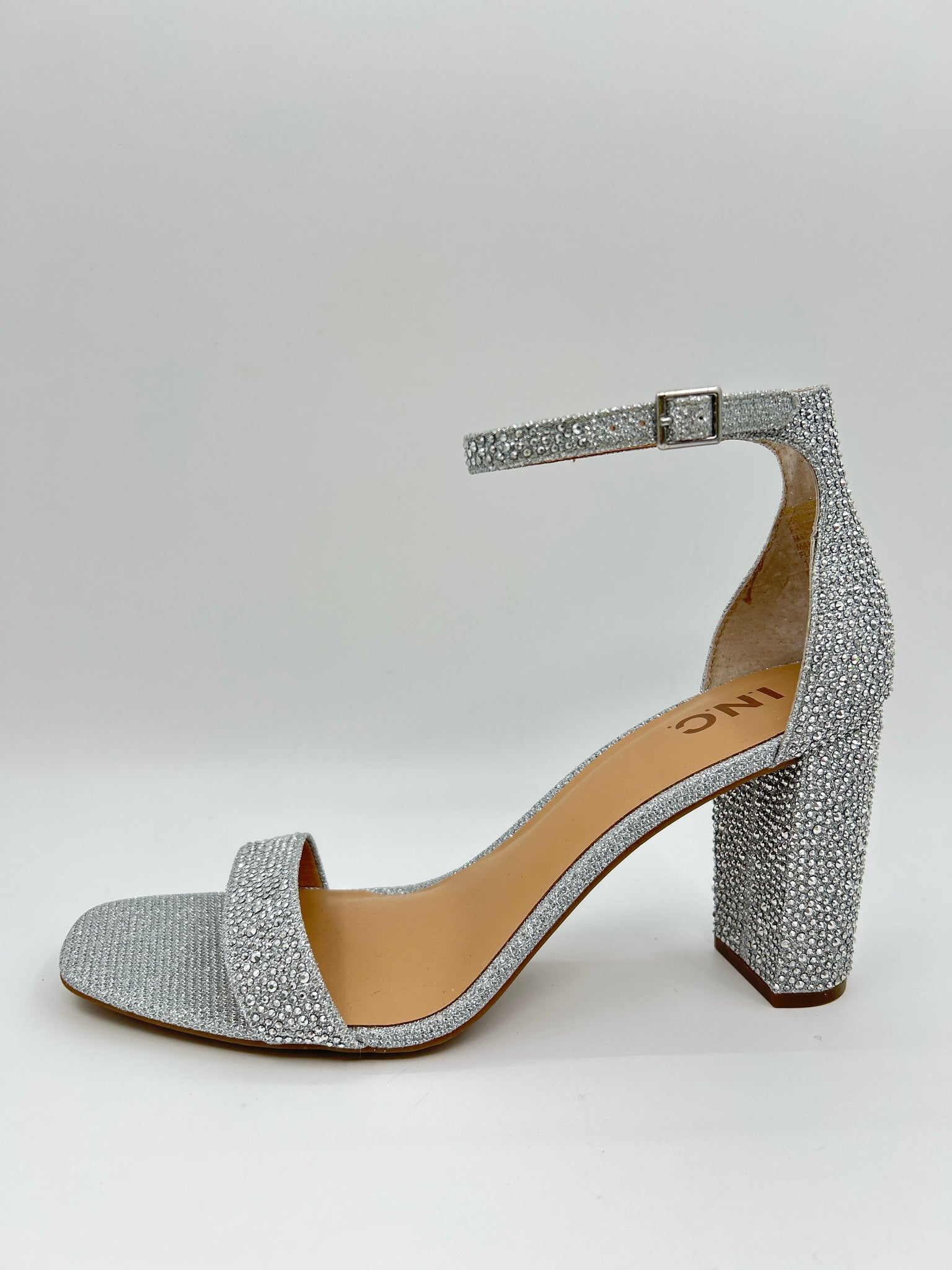 INC Size 10M Silver Women Sandal