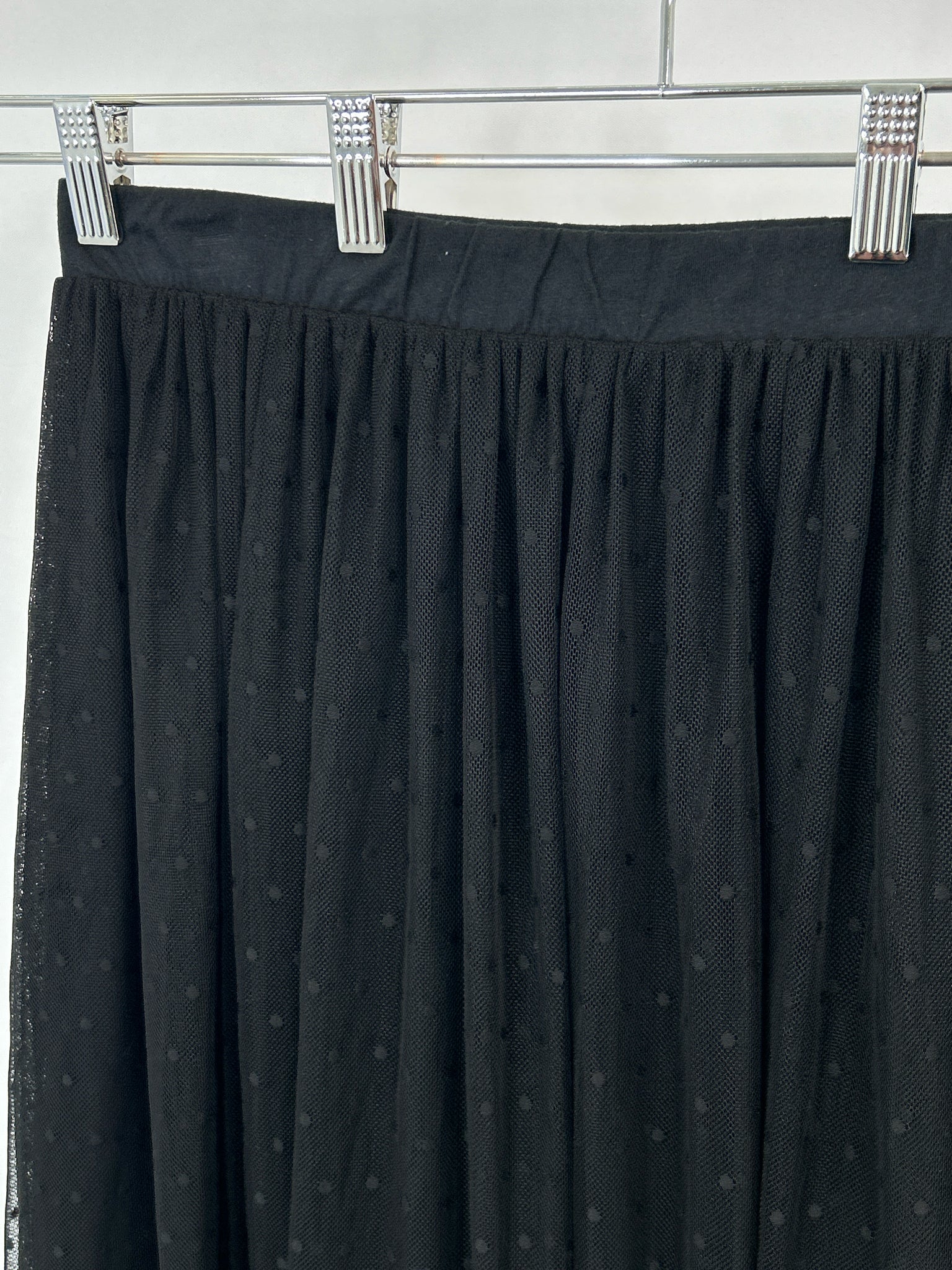 Garnet Hill Size L Black Skirt