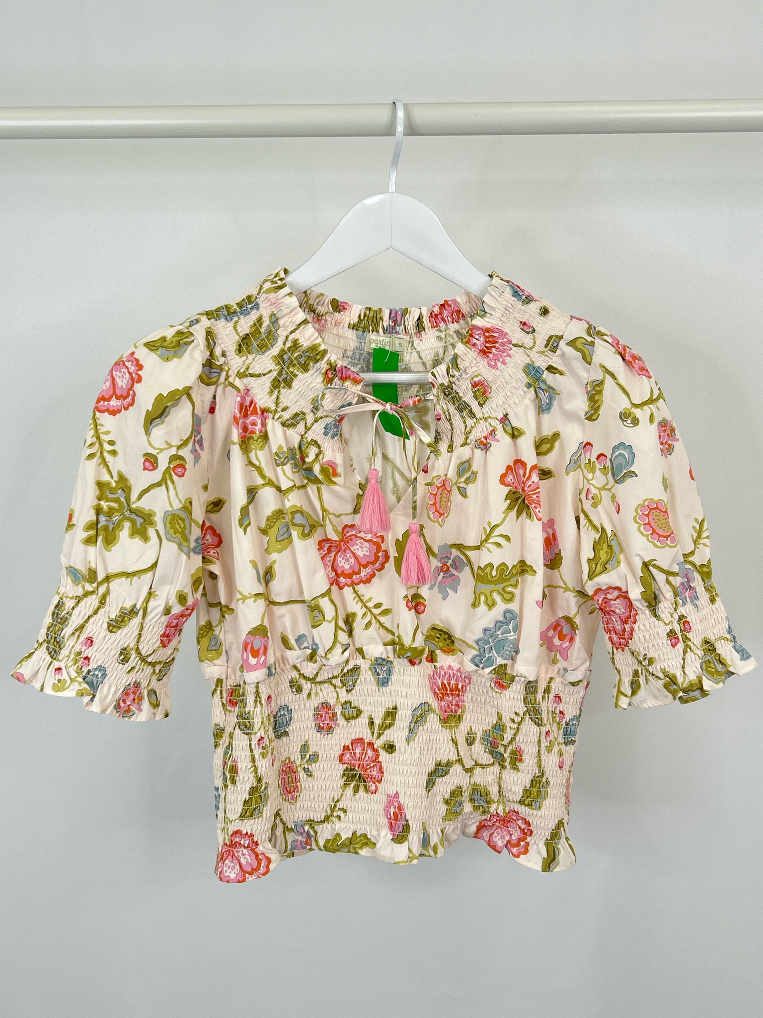 SPARTINA 449 Size S Cream Women's Blouse