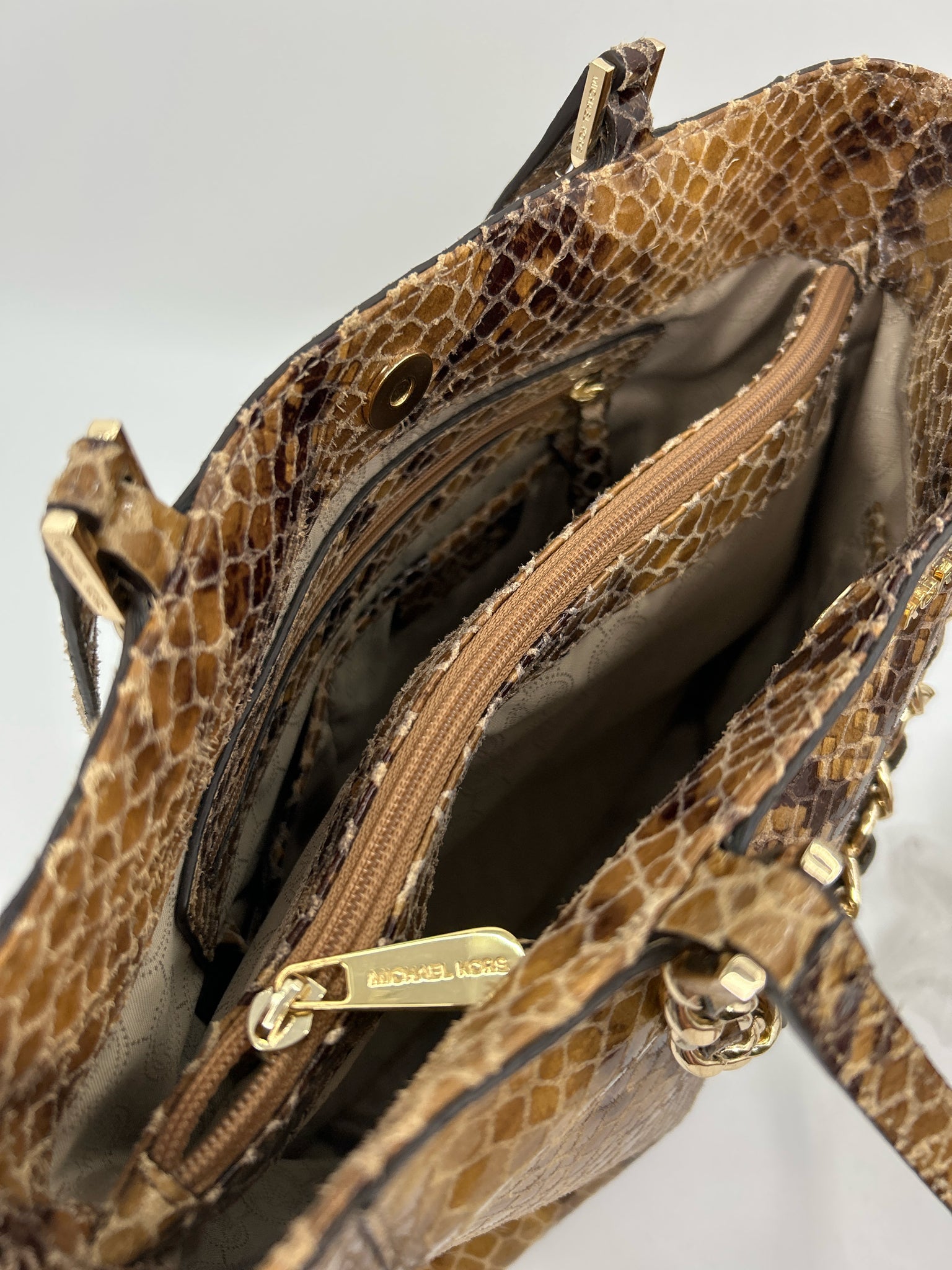 MICHAEL MICHAEL KORS Brown Print Women Tote