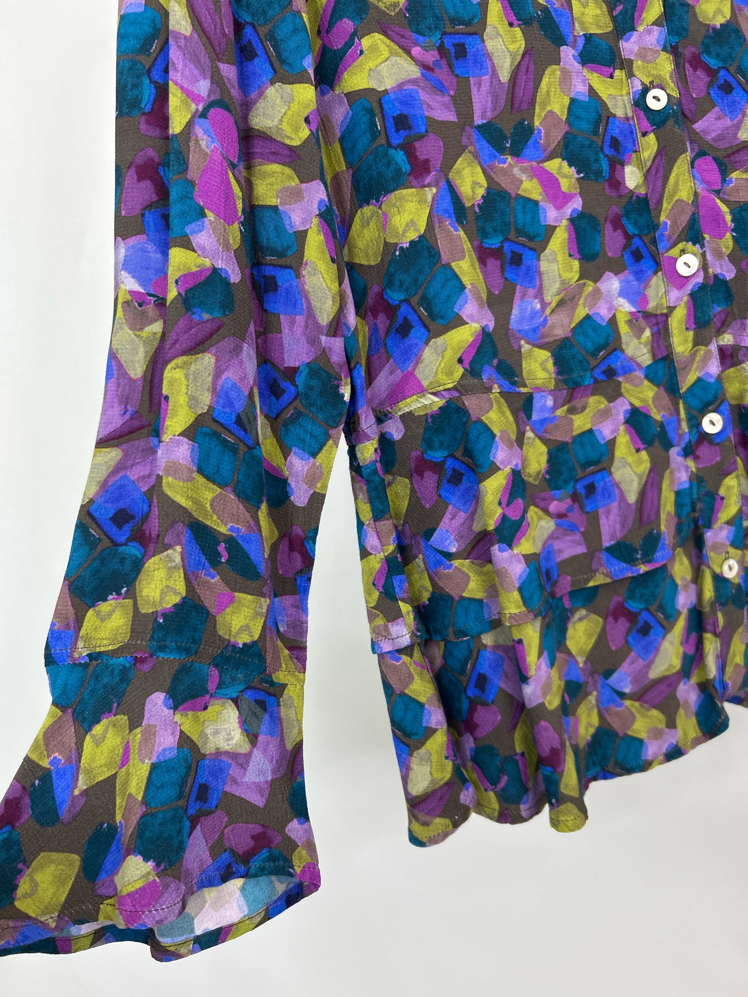 HABITAT Size S Purple Print Women Shirt