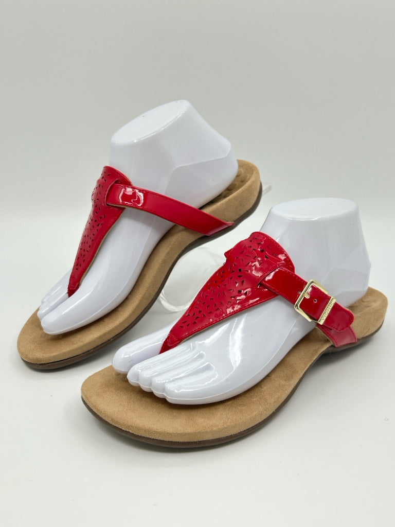 VIONIC Size 8 Red Women's Sandal