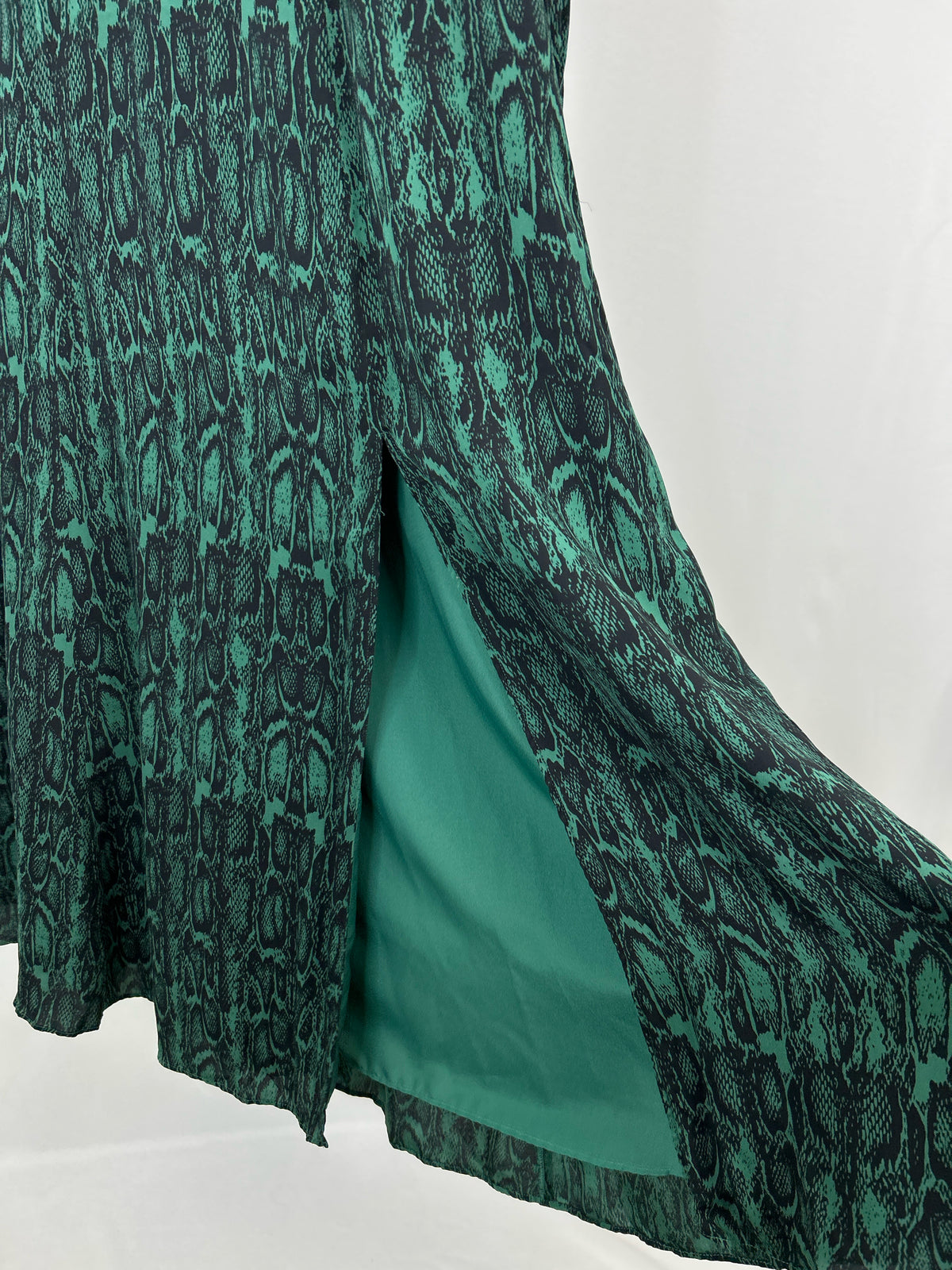 REISS Size 10 GREEN AND BLACK Women Dress