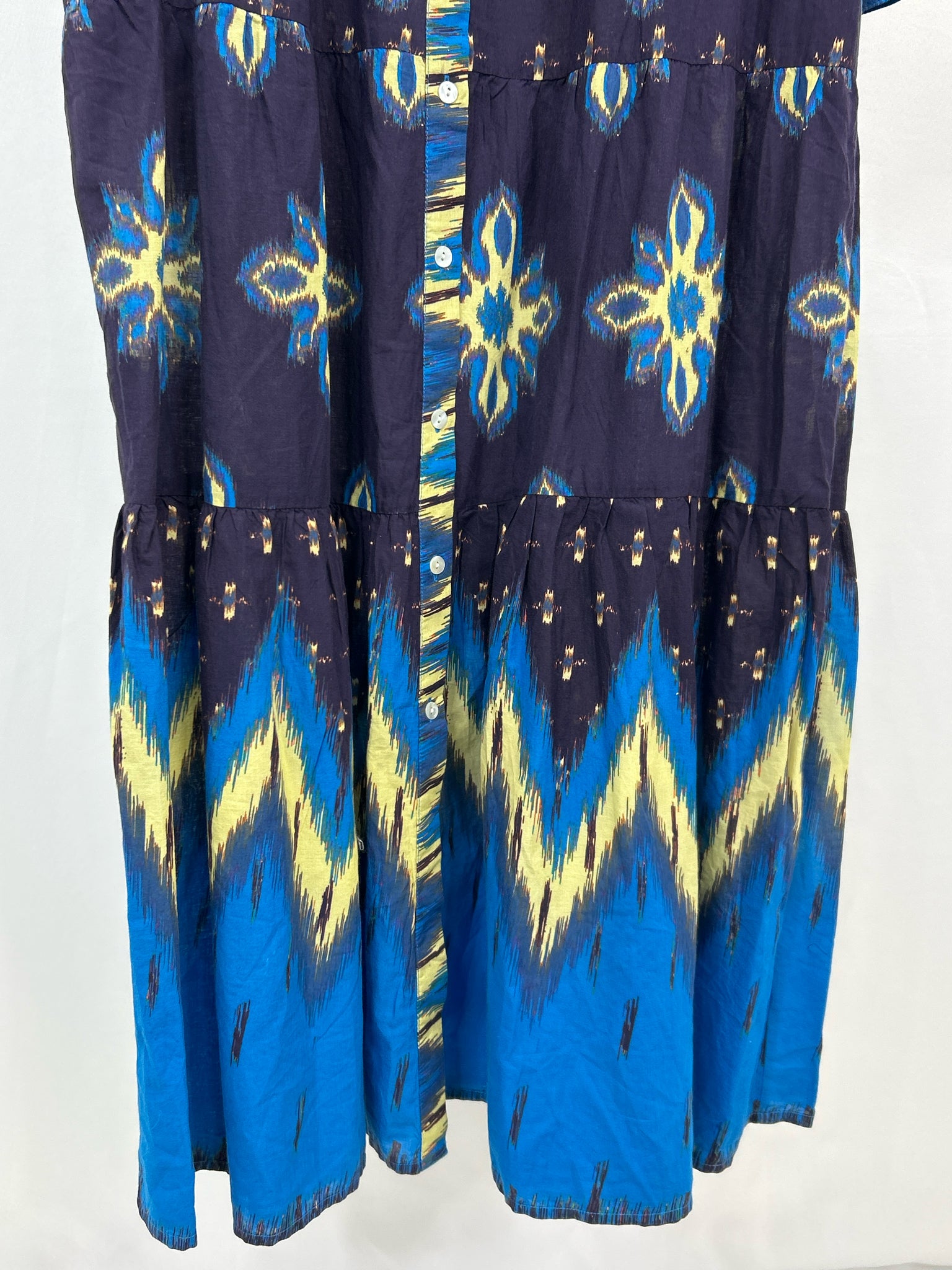 BE BOHO Size M Navy Print Women Dress