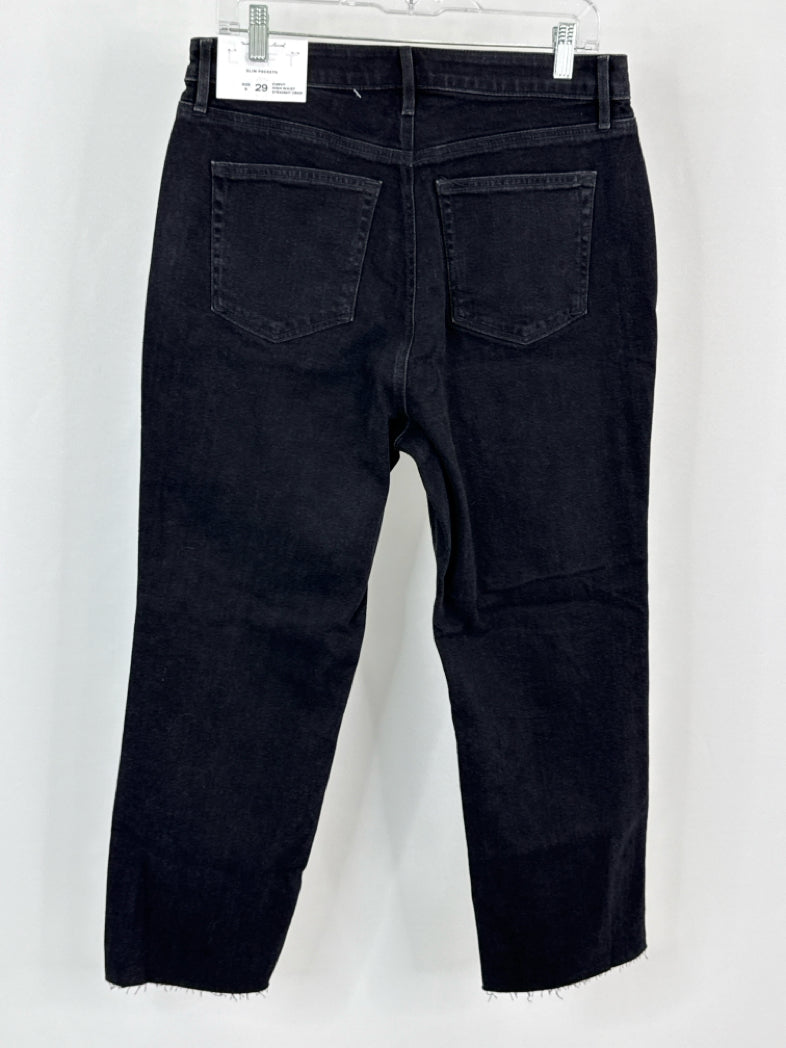LOFT Size 29/8 BLACK DENIM Women jeans