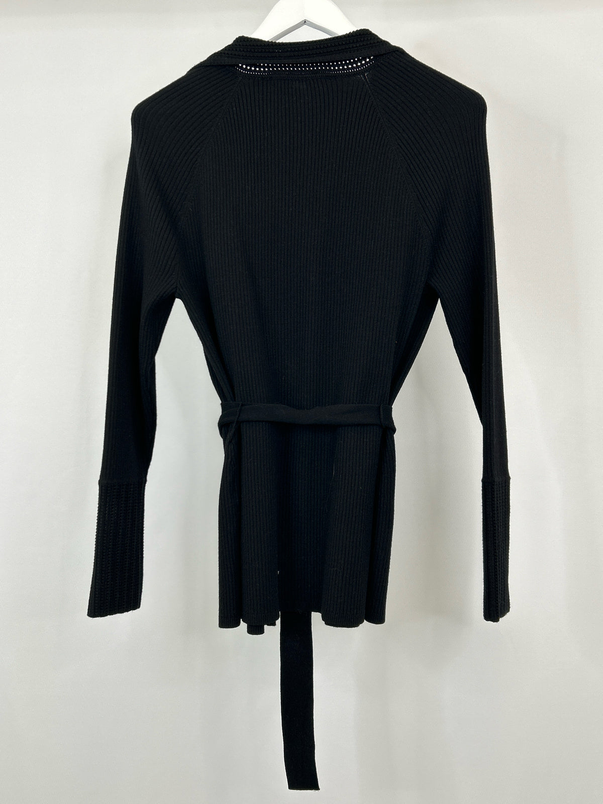 White House Black Market Size L Black Women Cardigan NWT