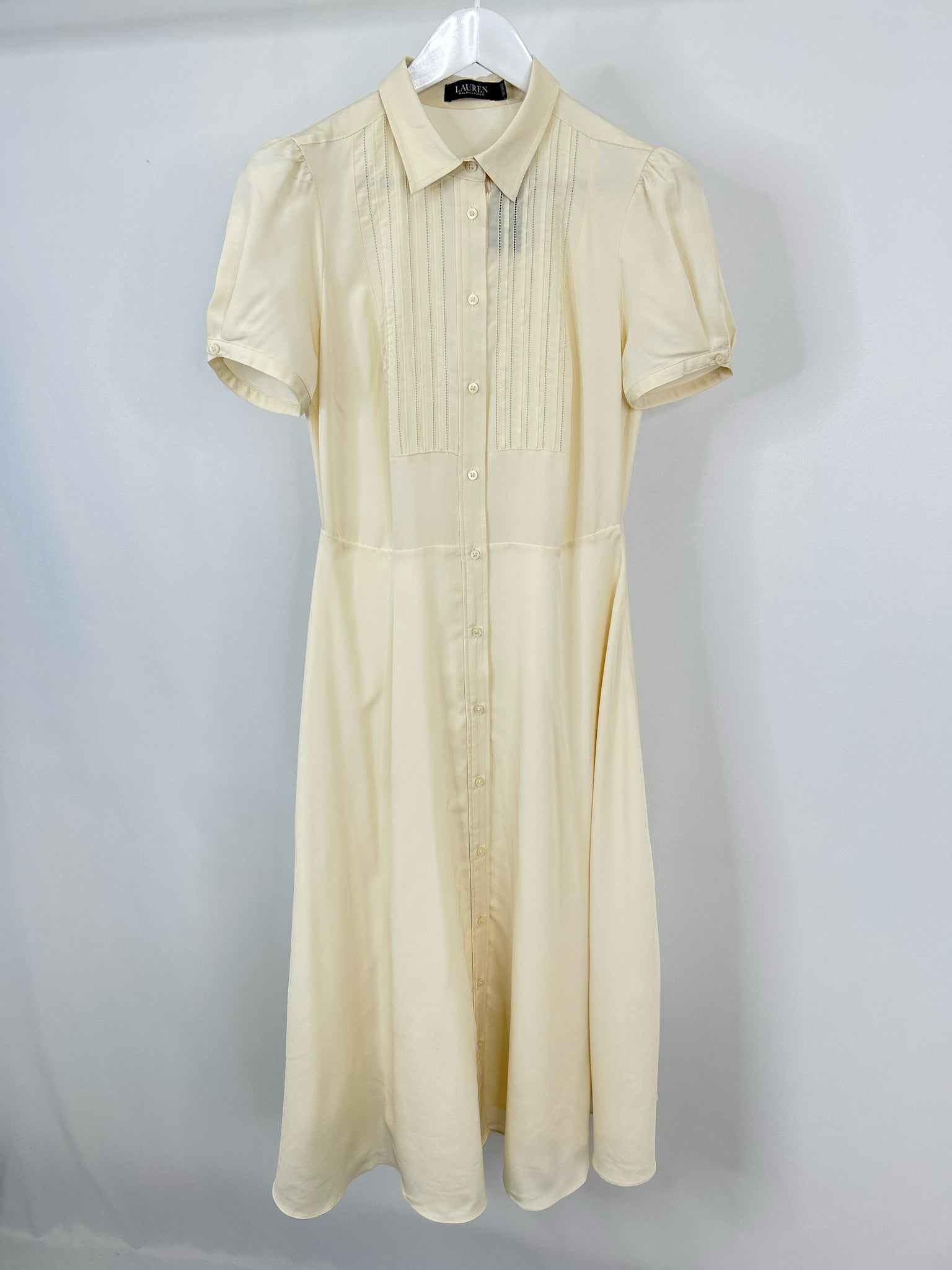 Lauren Ralph Lauren Size 4 Cream Women Dress