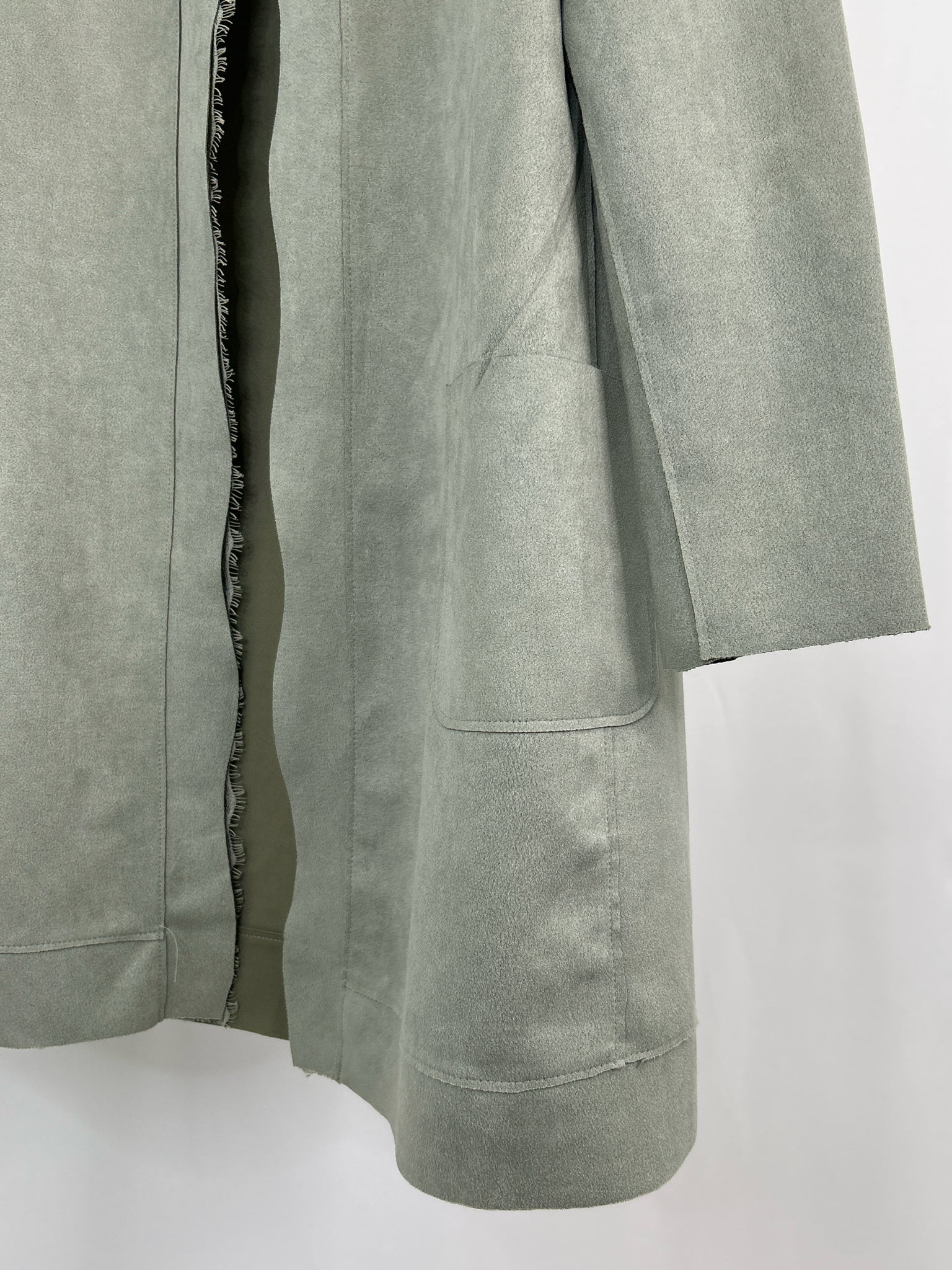 CARMEN MARC VALVO Size M Green Grey Women Coat
