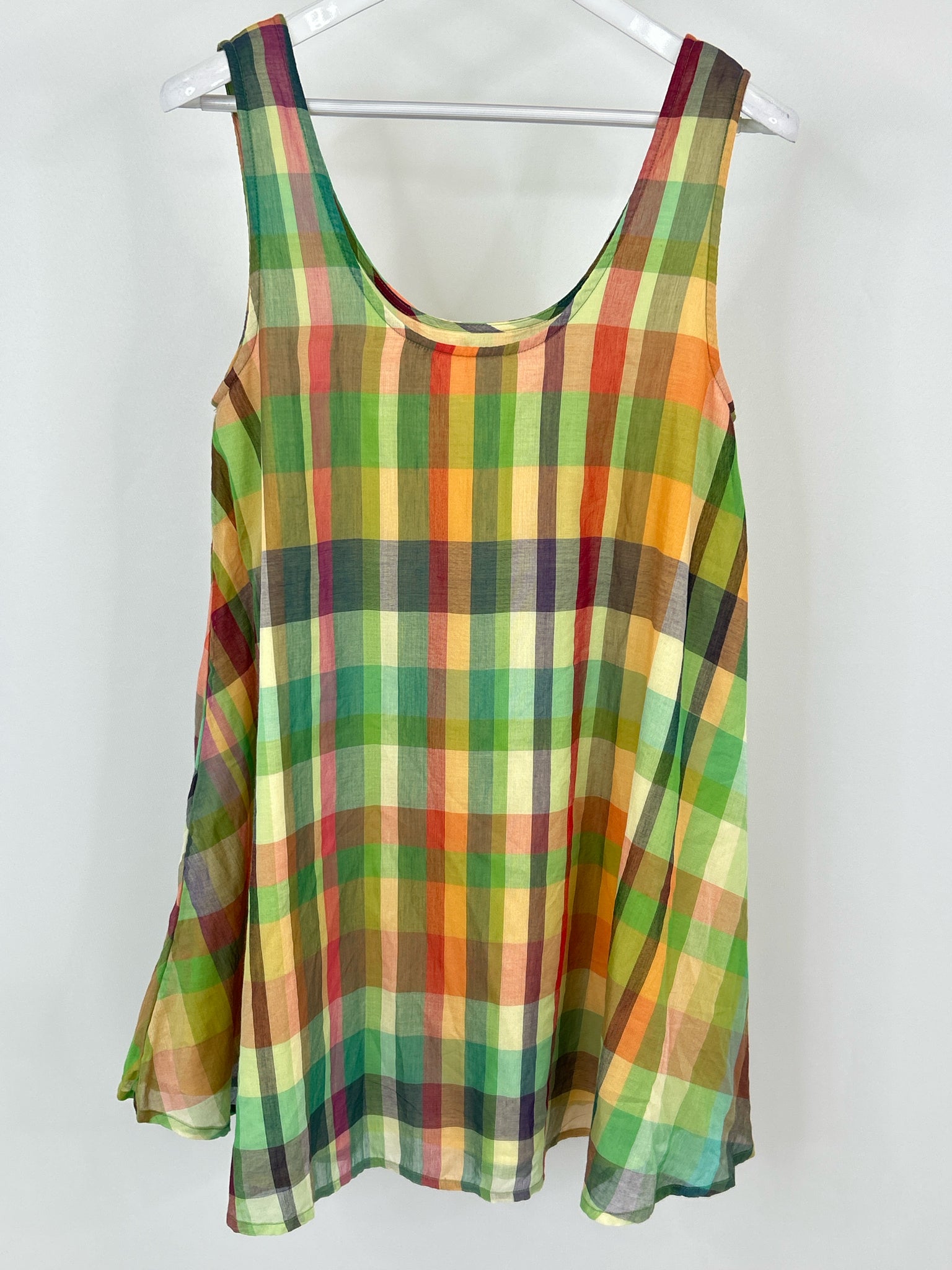 TUCKERNUCK Size S Green Plaid Women Dress
