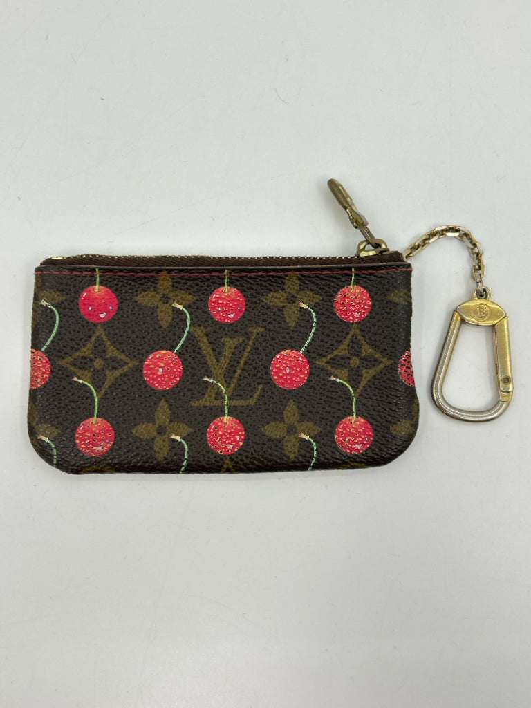 LOUIS VUITTON BROWN MONOGRAM Coin Purse Key Chain