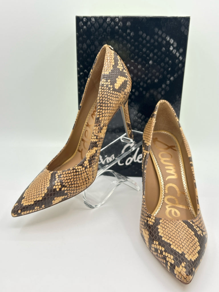 SAM EDELMAN Size 8M BEIGE AND BROWN Pumps