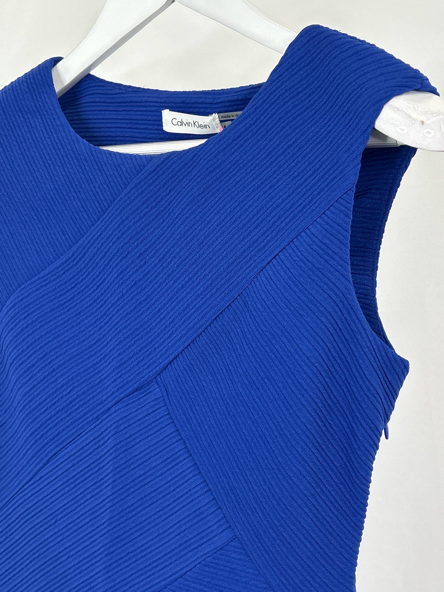 CALVIN KLEIN Size 4 Blue Women Dress